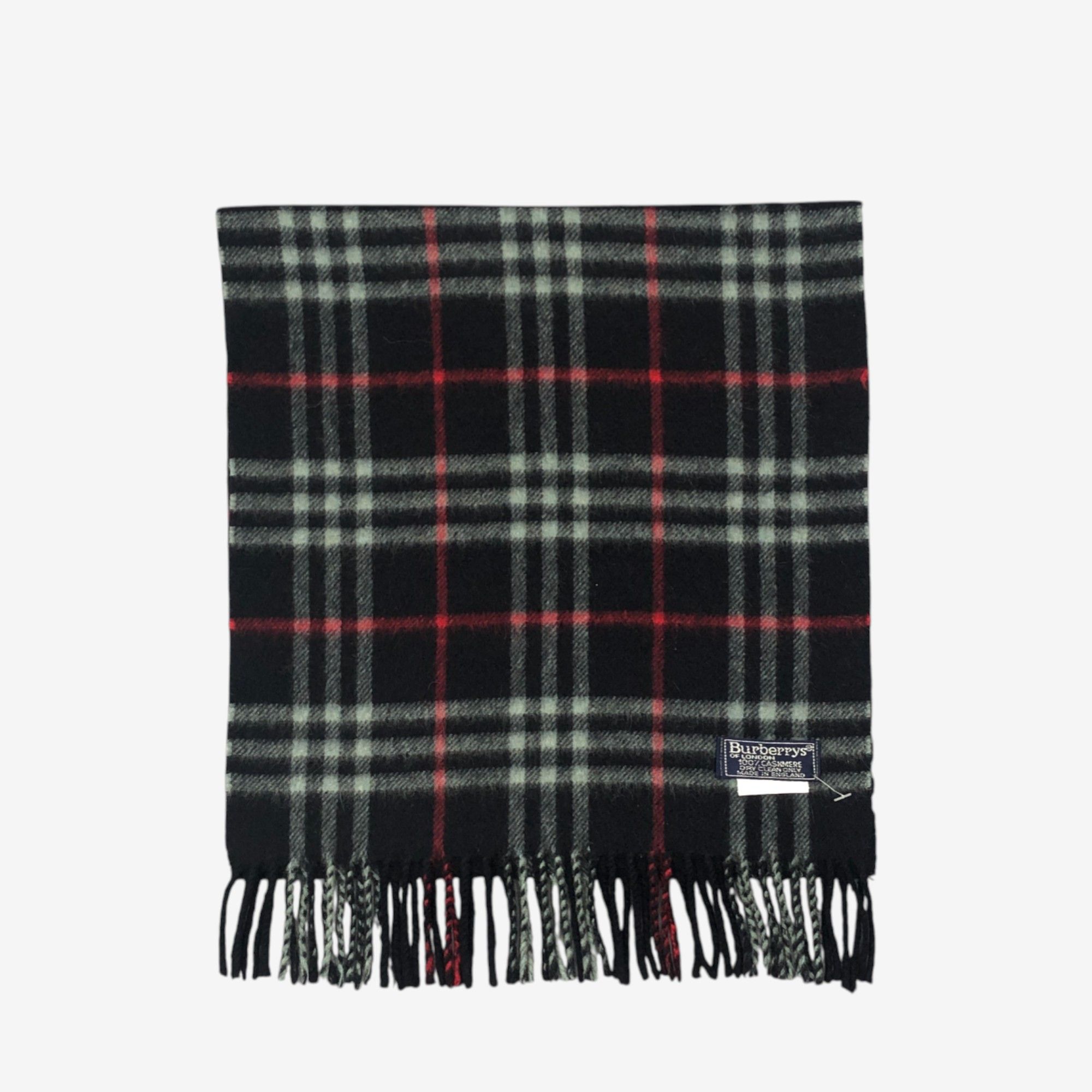 Burberry Vintage Burberry Scarf Muffler Wool Winter Check Scarves Size ONE SIZE - 3 Thumbnail