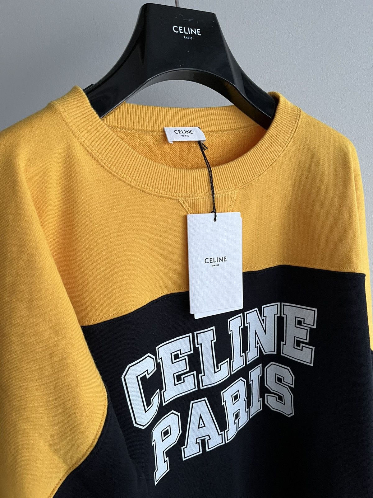 Celine × Hedi Slimane Super Runway Celine By Hedi Logo Sweatshirt Brand New Size US XL / EU 56 / 4 - 16 Thumbnail