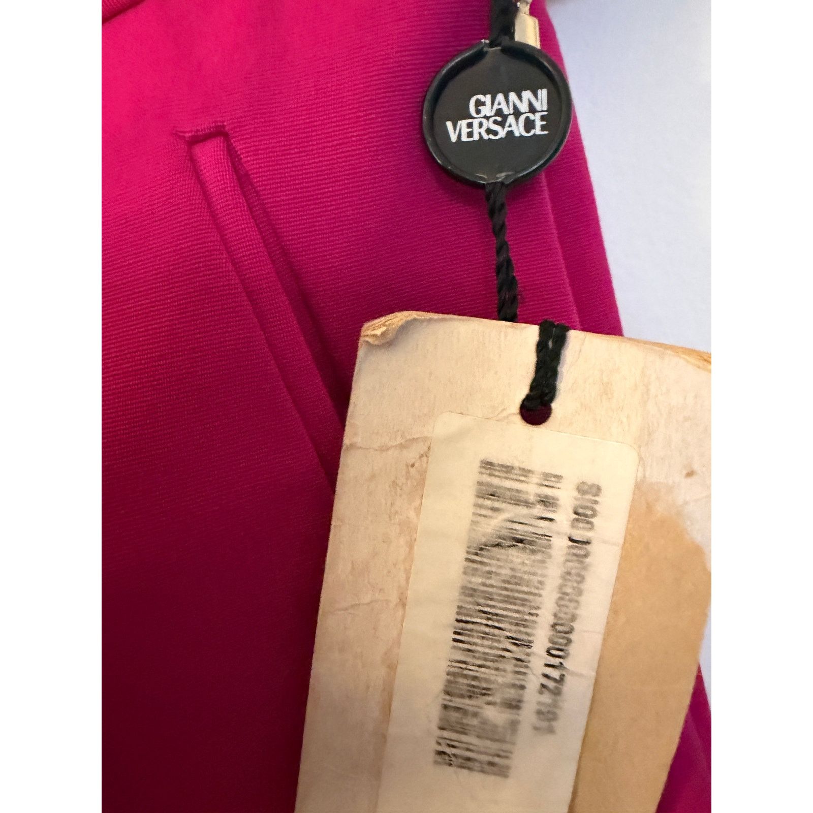 Versace Vintage Gianni Versace NWT Hot Pink Straight Legs Trousers Size 29" - 6 Thumbnail