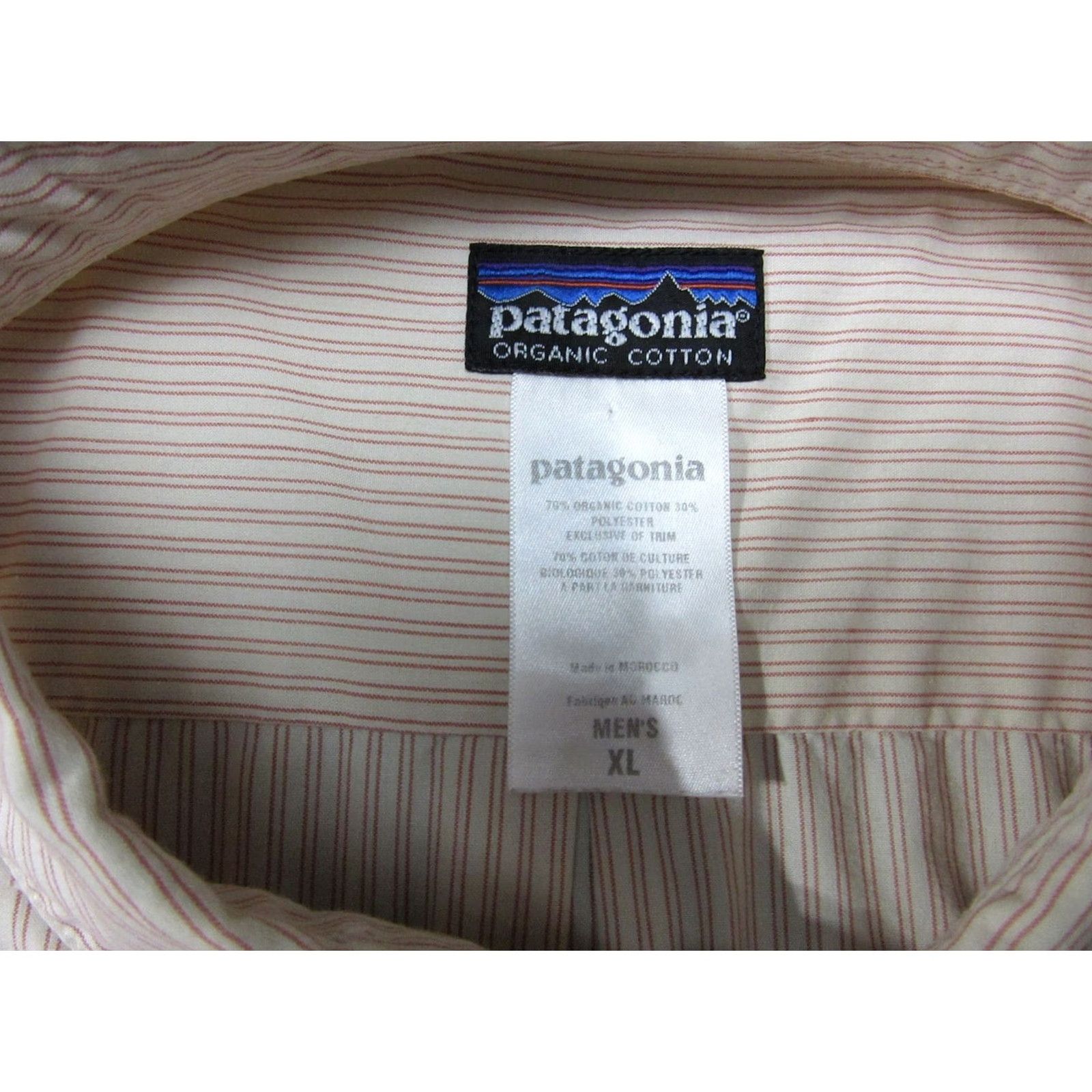 Patagonia Patagonia Shirt Mens XL Beige Red Striped Short Sleeve Outdoor Pockets Button Up Size US XL / EU 56 / 4 - 2 Thumbnail