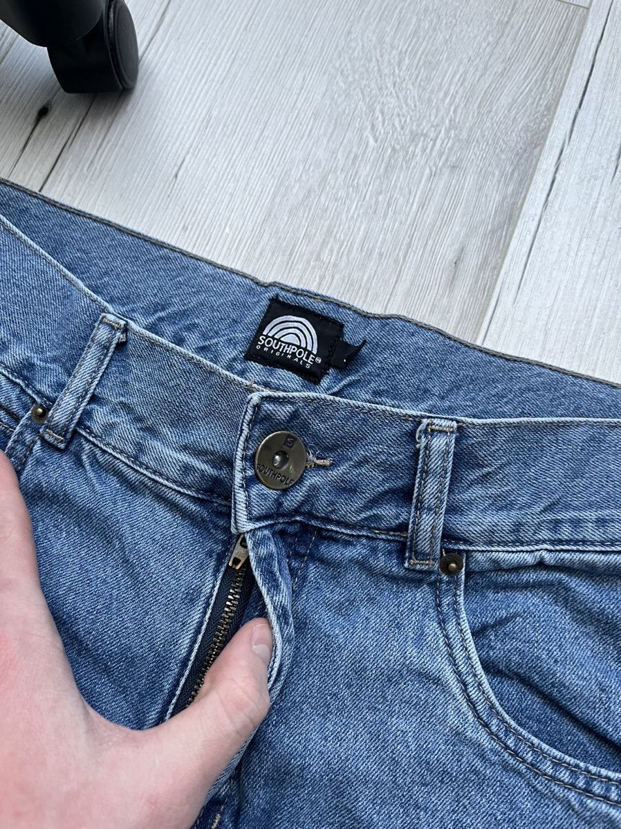 Southpole × Vintage Crazy Y2K Southpole Hip Hop Light Blue Denim Skate Rap Jeans Size US 31 - 7 Thumbnail