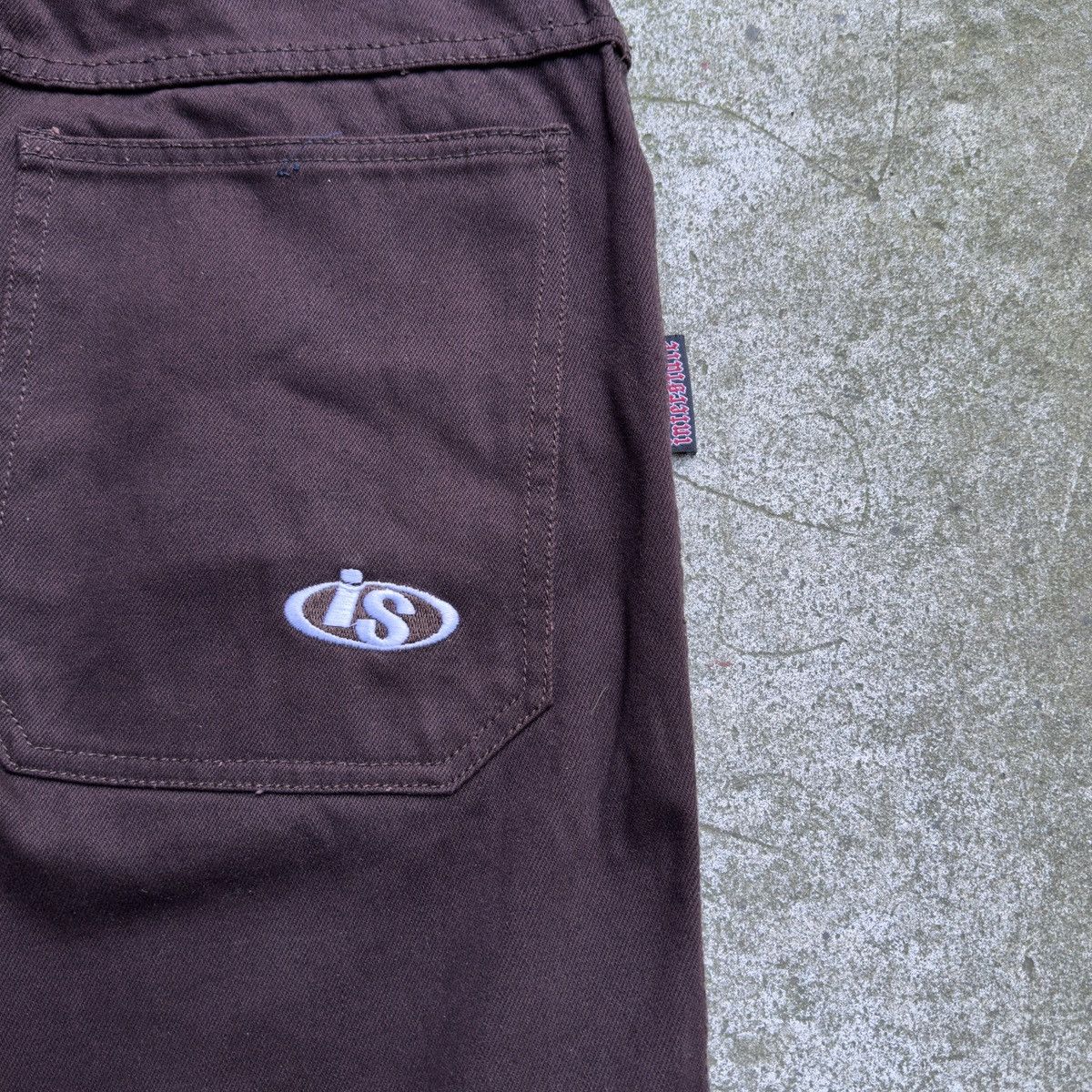 JNCO VINTAGE INTERSTATE BAGGY BROWN WIDE LEG DENIM SKATER JEANS Size US 35 - 6 Thumbnail