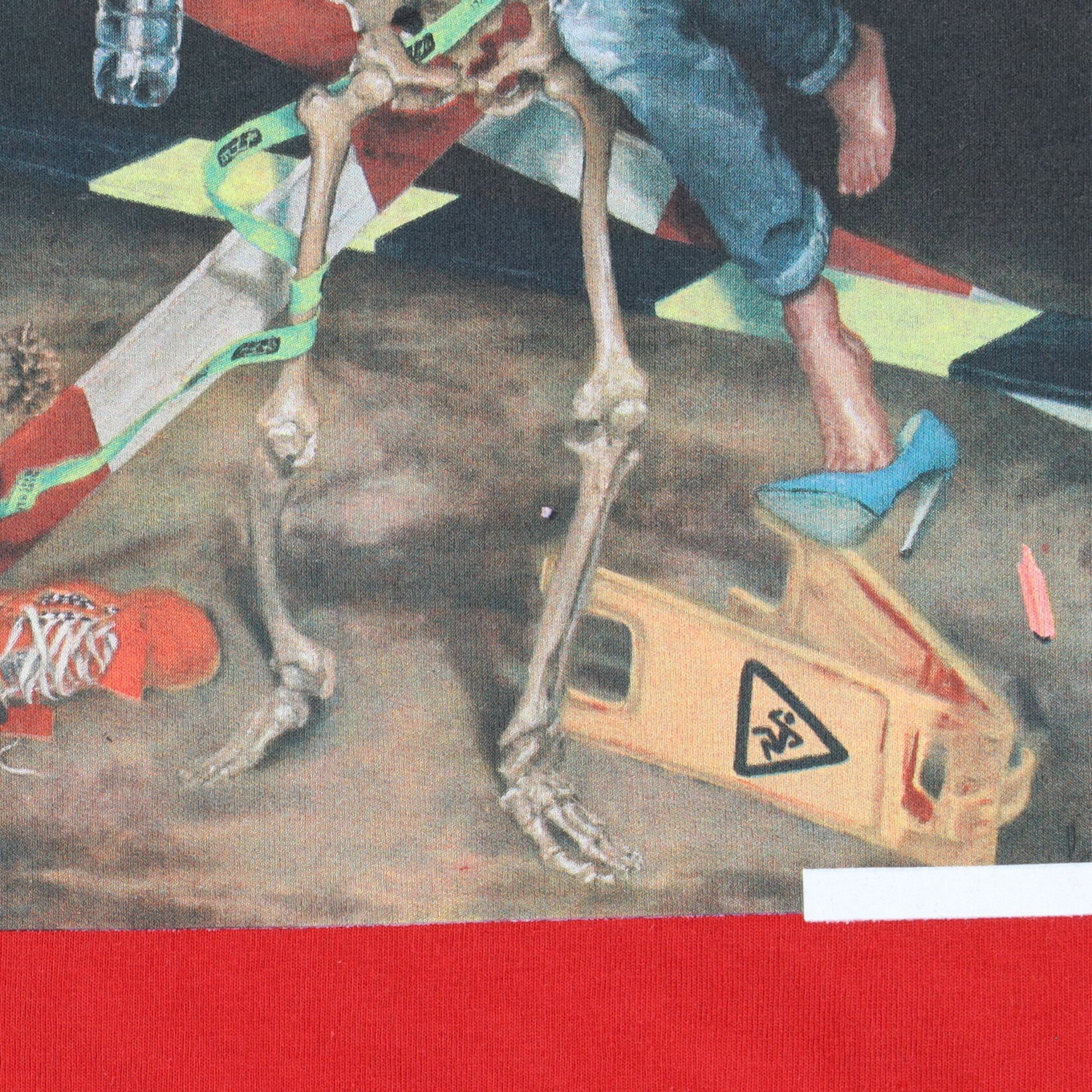 Off-White Red Pascal Skeleton Painting Arrows T-Shirt Size US XL / EU 56 / 4 - 5 Thumbnail