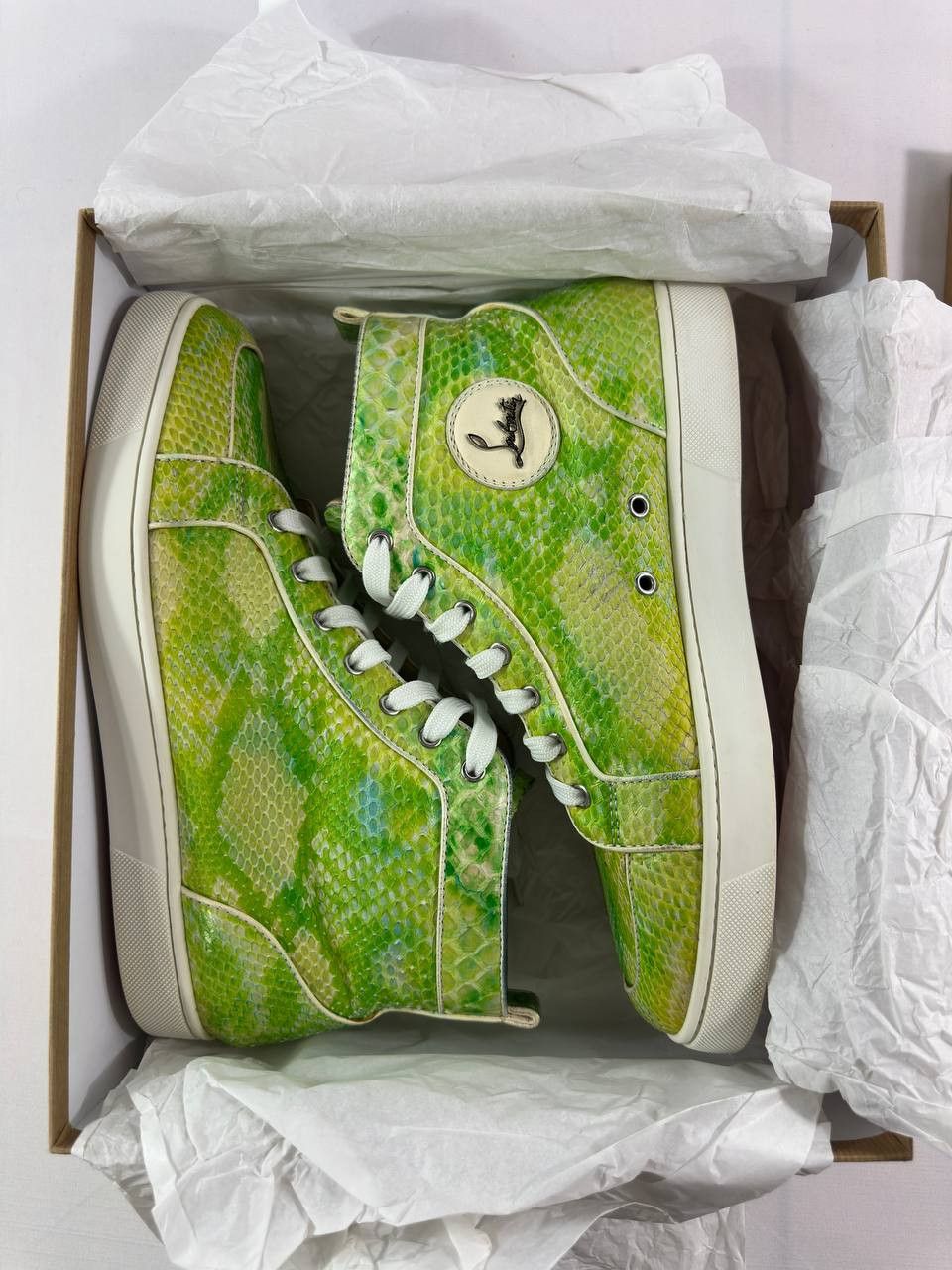 Christian Louboutin Christian Louboutin Rantus Orlato Flat Python Fresh Nappa Size US 11 / EU 44 - 17 Thumbnail