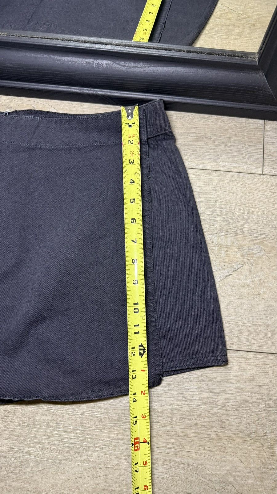 Calvin Klein Y2K 2000s Calvin Klein Mini Skirt Cover Denim Shorts Size 32" / US 10 / IT 46 - 5 Thumbnail