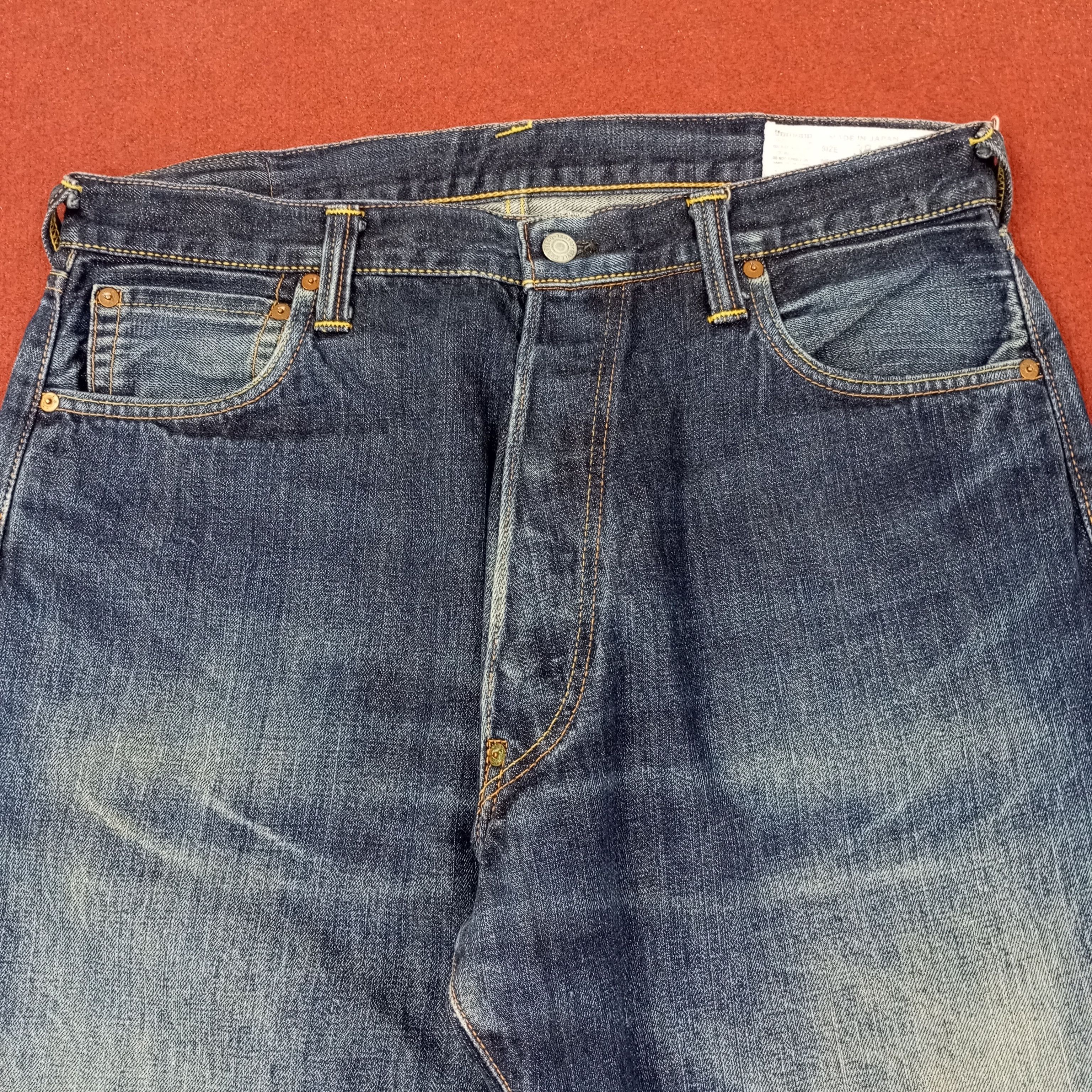 Japanese Brand Vintage Evisu Yamane Japanese Brand Custom Jeans c244n15 Size US 35 - 5 Thumbnail