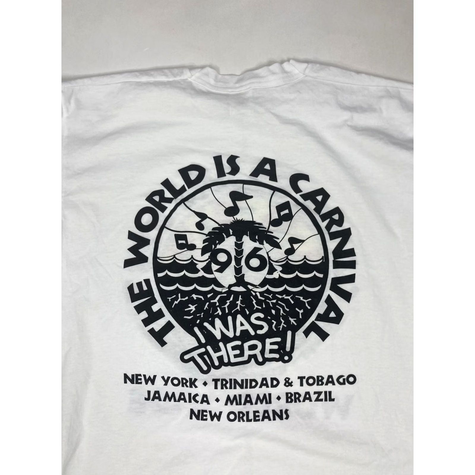 Fruit Of The Loom VINTAGE Caribbean Fest 1996 Graphic T-shirt Men XL White Cotton Nike? Size US XL / EU 56 / 4 - 5 Thumbnail