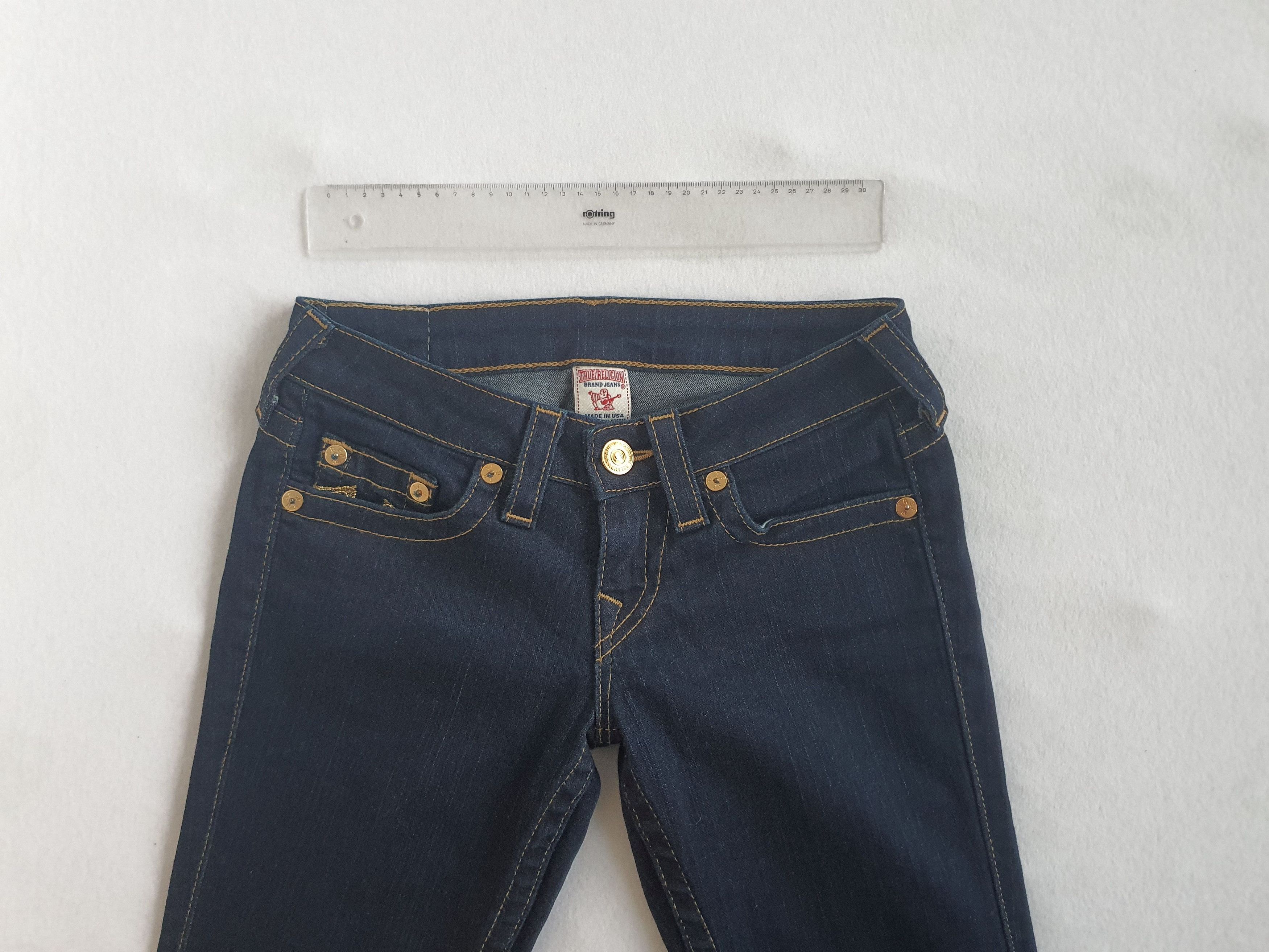 True Religion STELLA Skinny Denim Jeans - Made in USA - W25 L32 (25x32) Size 25" / US 0 / IT 36 - 3 Thumbnail