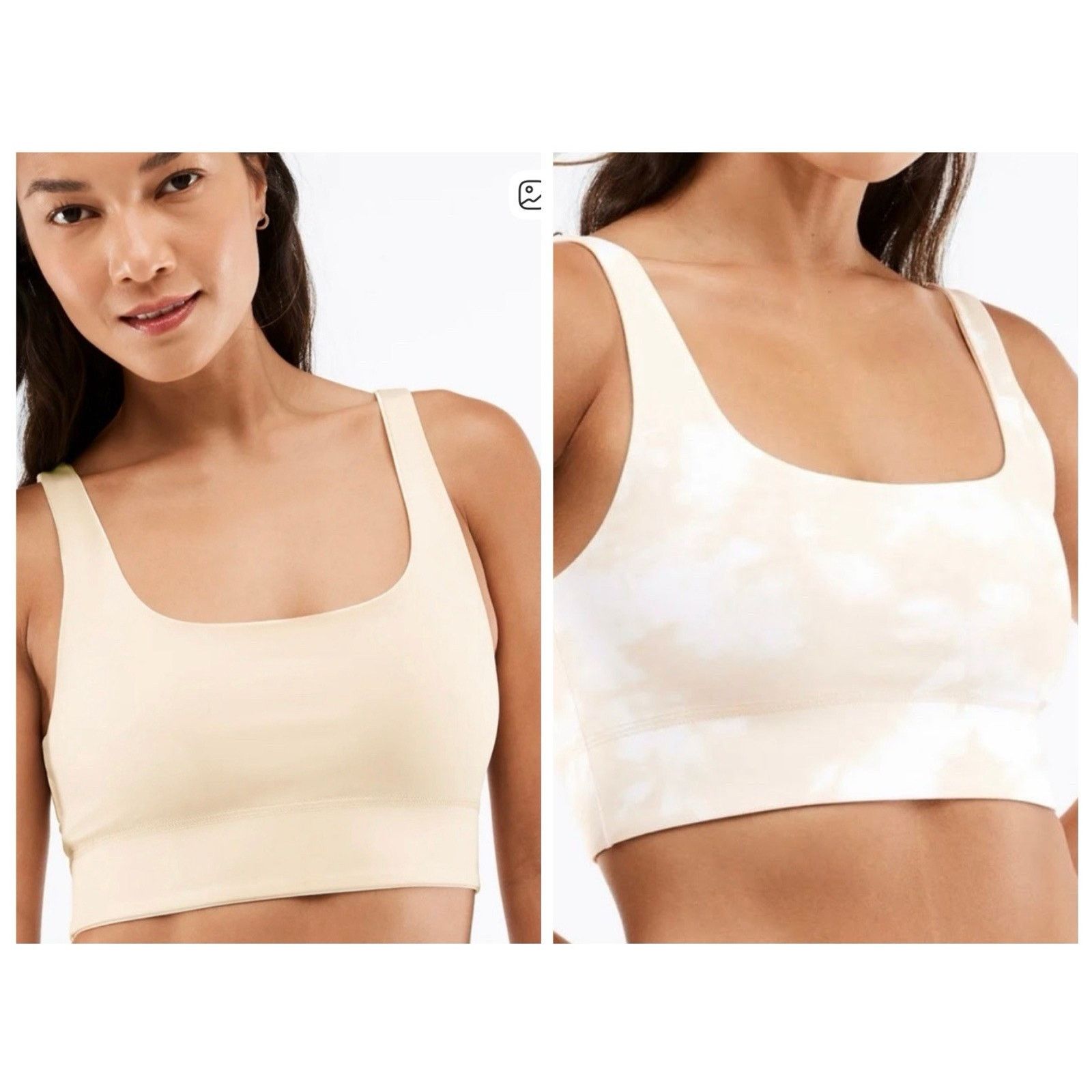 Fabletics Harlyn Midi Medium Impact Sports Bra Honey Magma Square Neck Size XL / US 12-14 / IT 48-50 - 1 Thumbnail