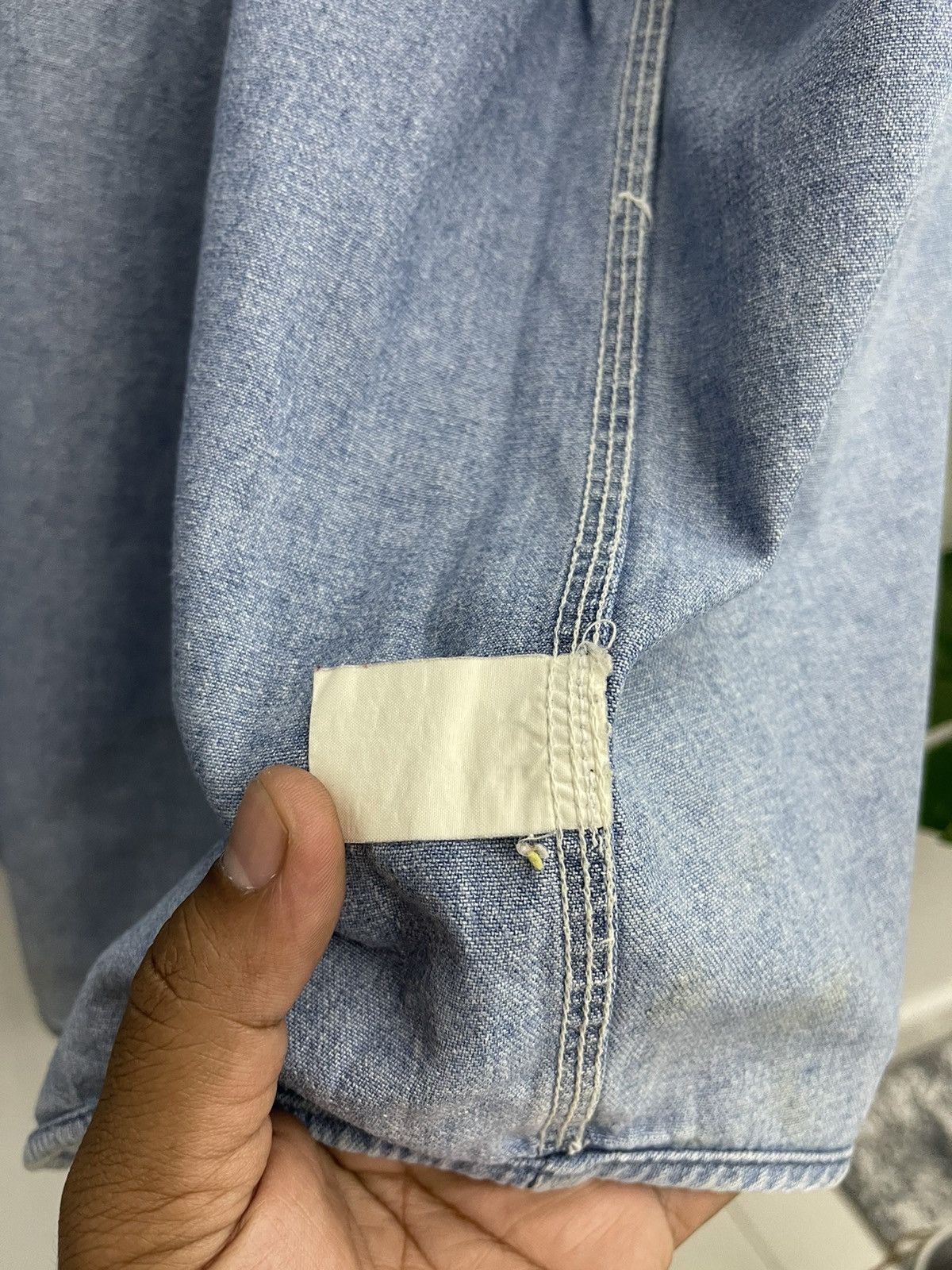 Sugar Cane Vintage Sugar Cane Double Pocket Work Shirt Distressed Size US XL / EU 56 / 4 - 12 Thumbnail