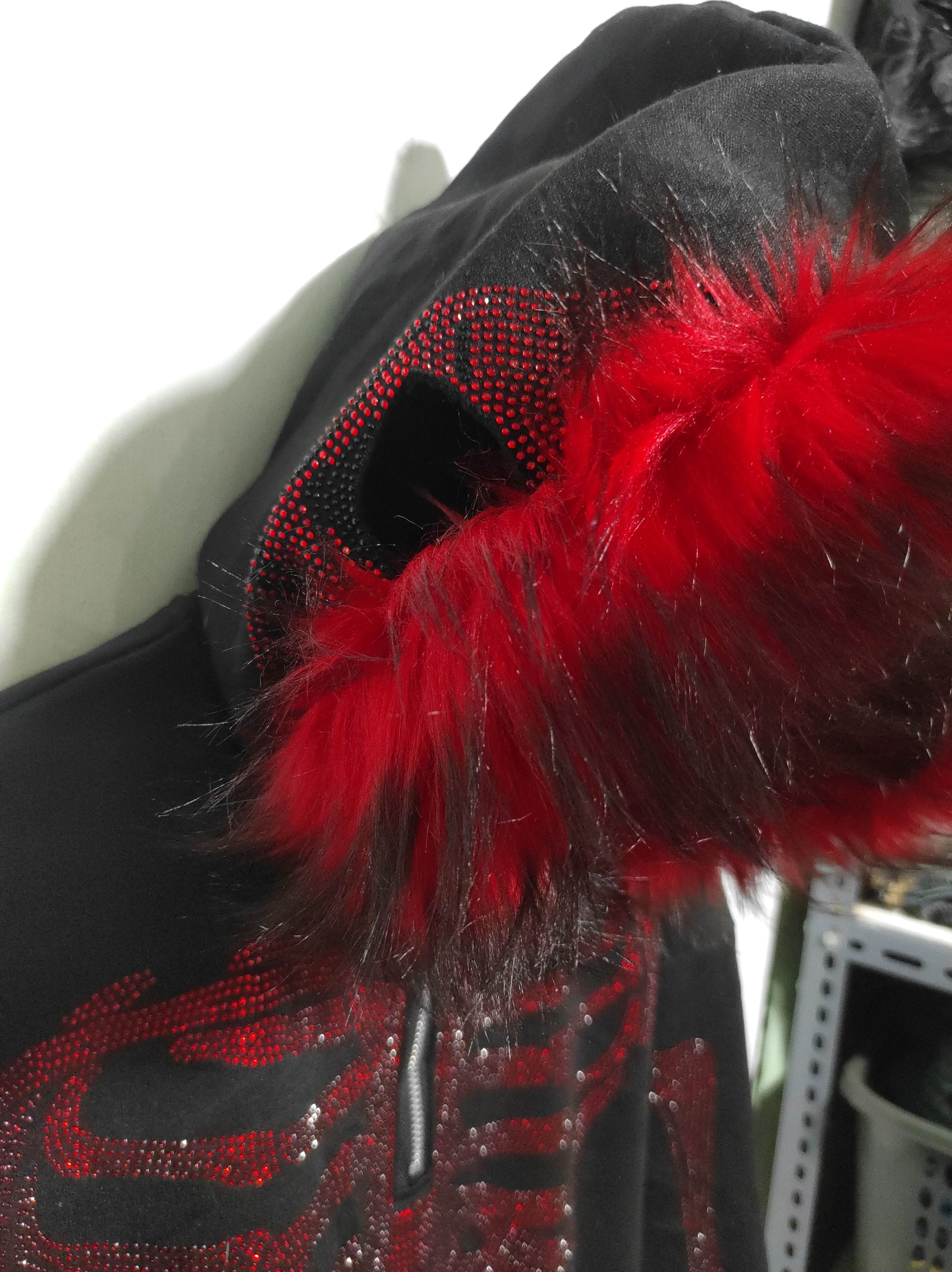 Hysteric Glamour Skull Half Zip Fur Hoodie IfSixWasNine LGB style Size US M / EU 48-50 / 2 - 12 Thumbnail