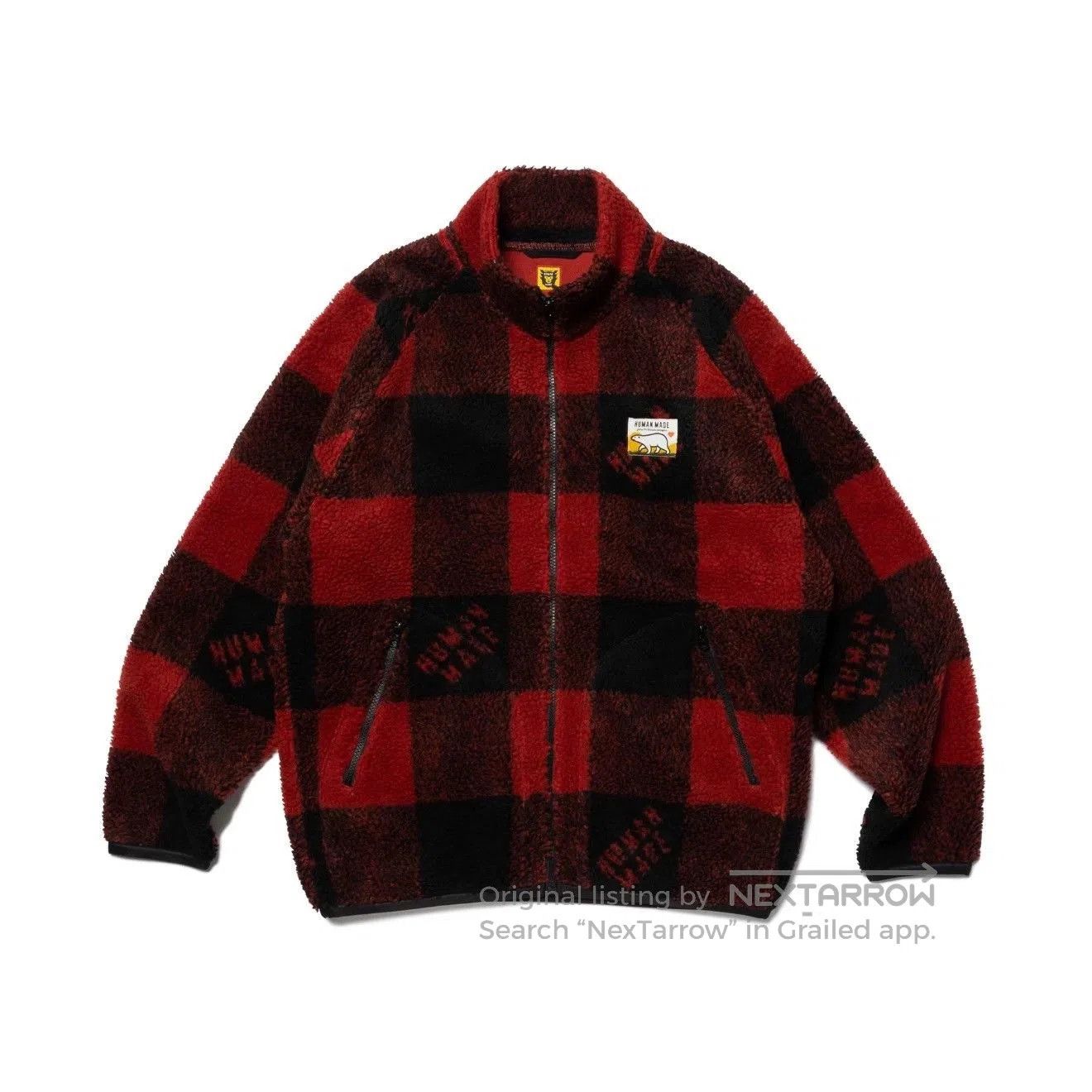Human Made HUMAN MADE FW22 Polar Bear Plaid Fleece Jacket. Size US S / EU 44-46 / 1 - 8 Thumbnail