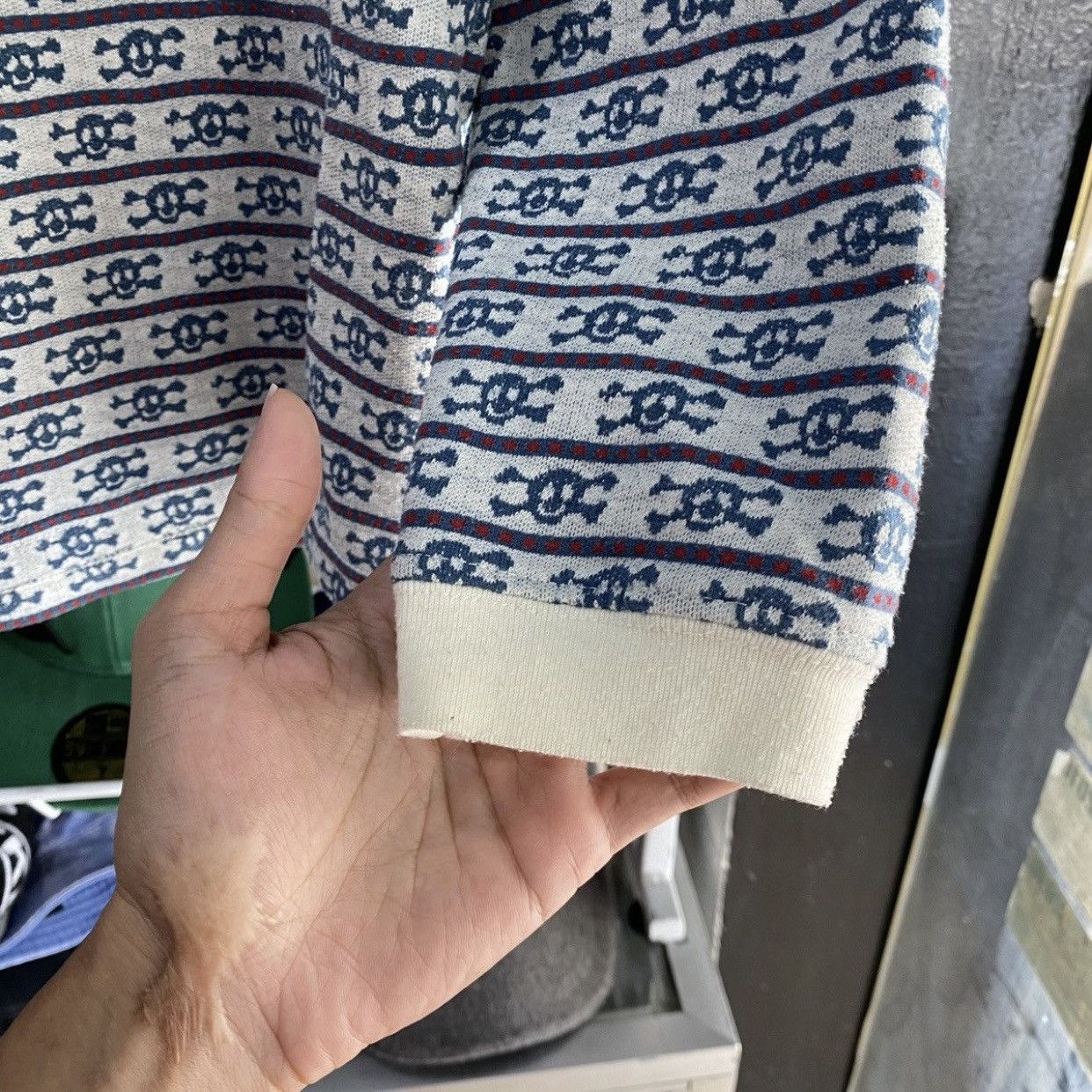 Japanese Brand Vintage Simplicité Plus Japanese Jacquard Pattern Knit Shirt Size US S / EU 44-46 / 1 - 7 Thumbnail