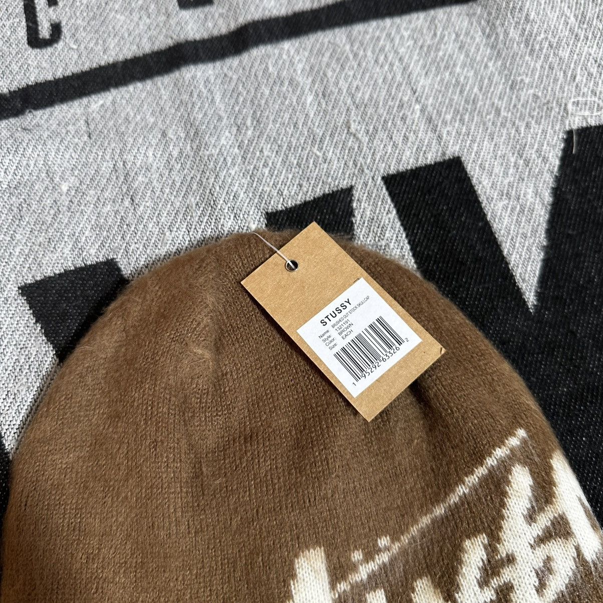 Stussy STUSSY BRUSHED SKULLCAP BEANIE HAT • BROWN Size ONE SIZE - 2 Thumbnail
