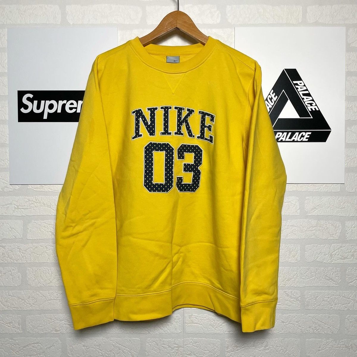 Nike Rare Vintage Sweatshirt Nike Big Logo Y2K Drill style Size US M / EU 48-50 / 2 - 1 Thumbnail