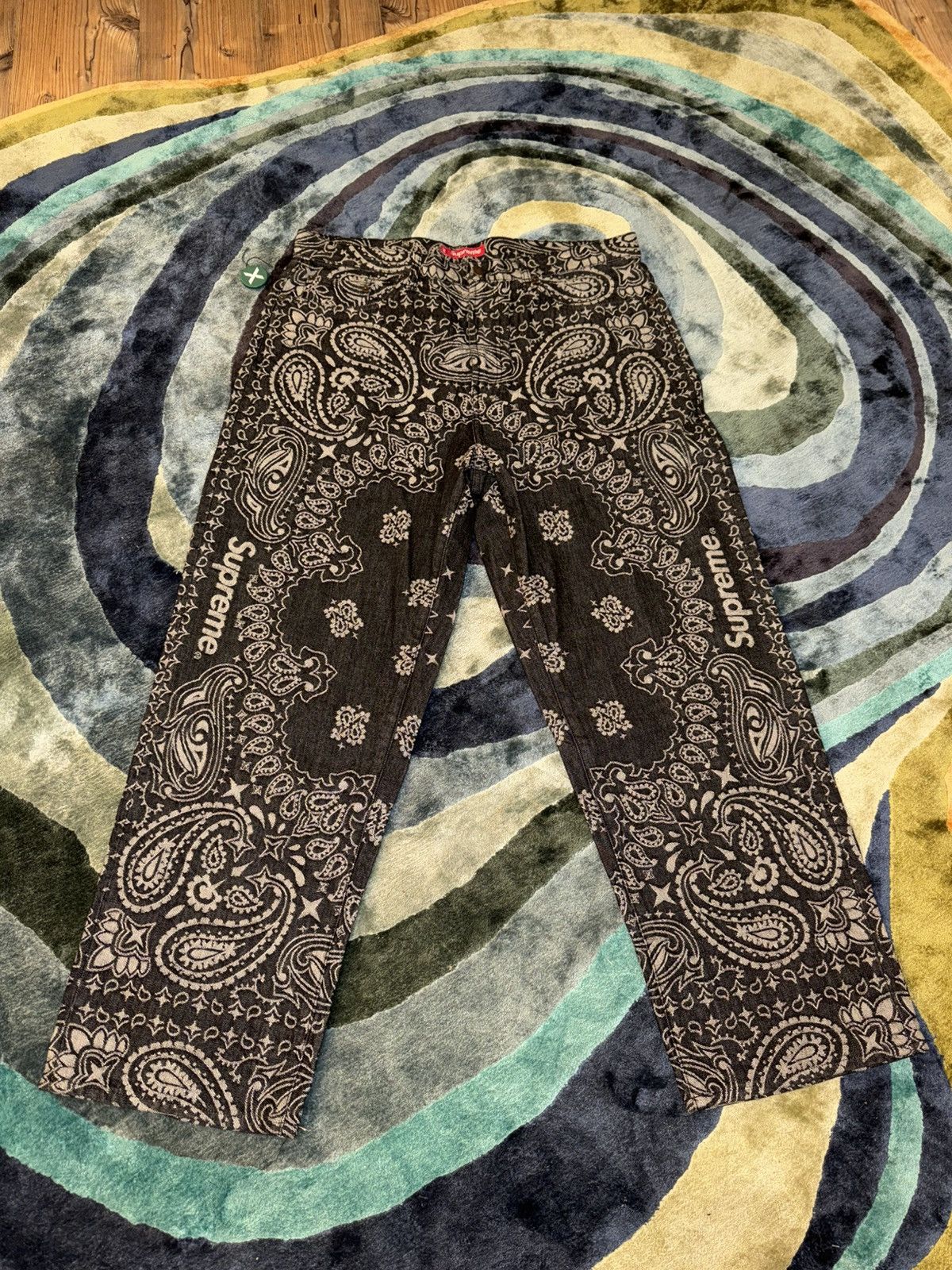 Supreme Bandana Jacquard Baggy Jean 34 Supreme Bandana Jacquard