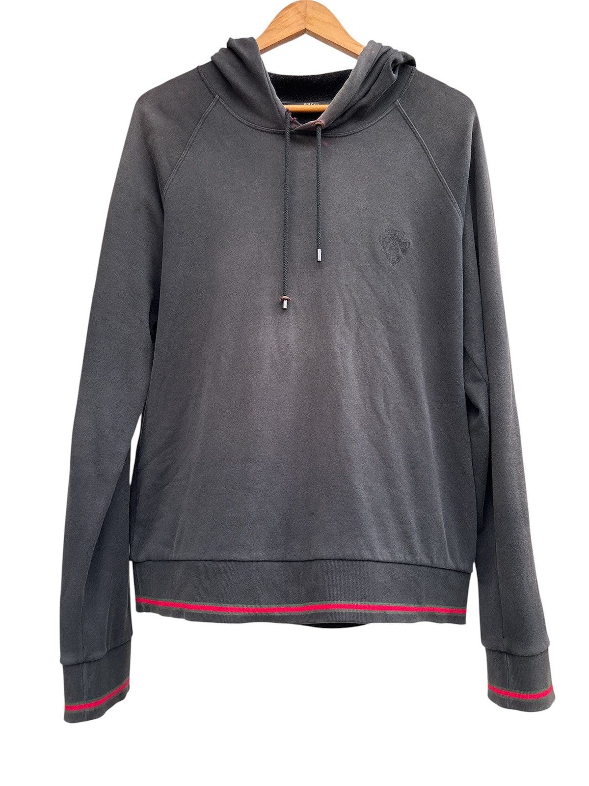 Gucci Thrashed Sunfaded Black Hoodie Size US M / EU 48-50 / 2 - 1 Thumbnail