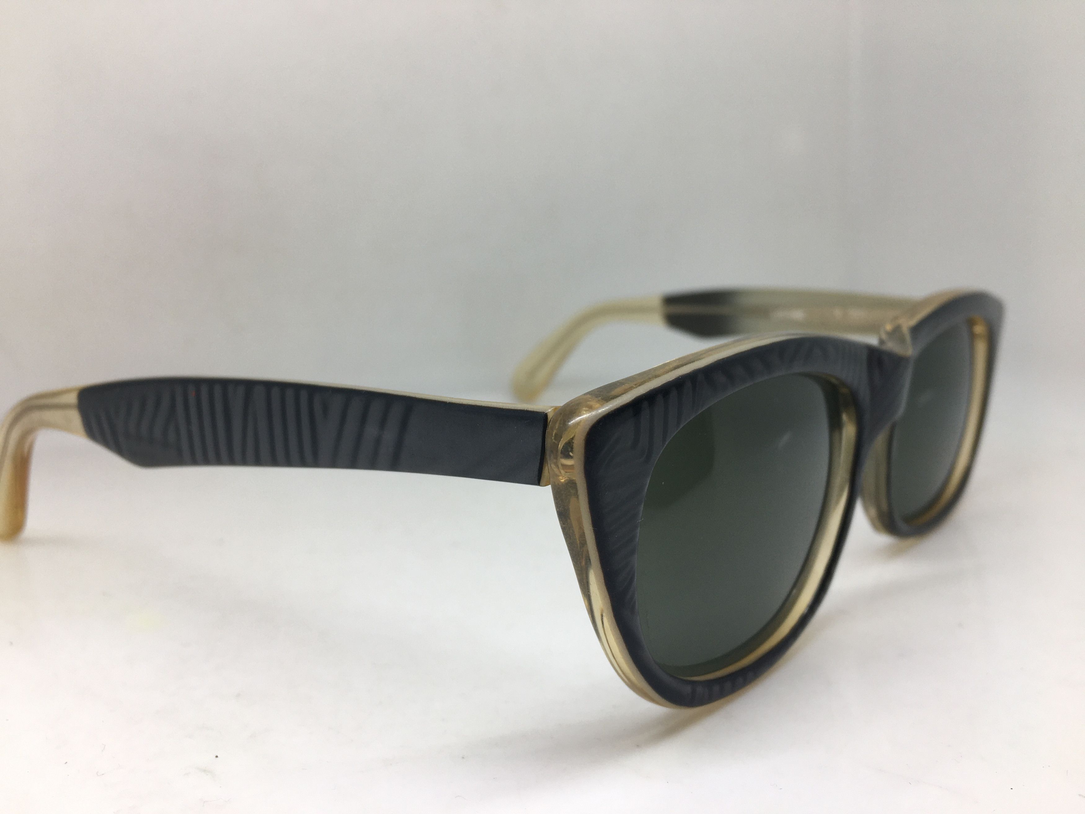 Vintage Vintage Jean Clement Louvre Handmade Sunglasses Frame Size ONE SIZE - 3 Thumbnail