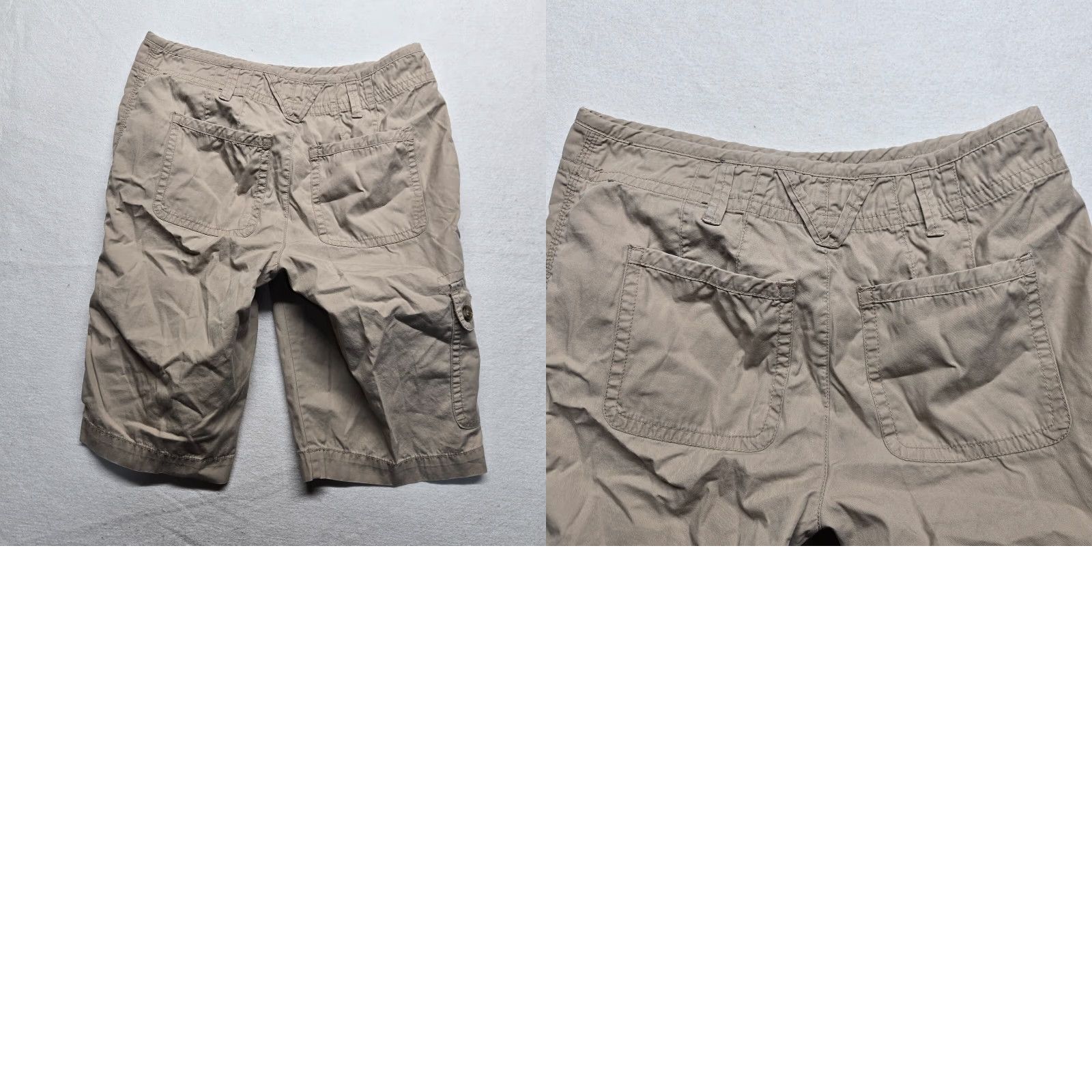Liz Claiborne Liz Claiborne Cargo Shorts Women's Size 4 Brown Solid Activewear Casual Travel Size 27" / US 4 / IT 40 - 8 Thumbnail