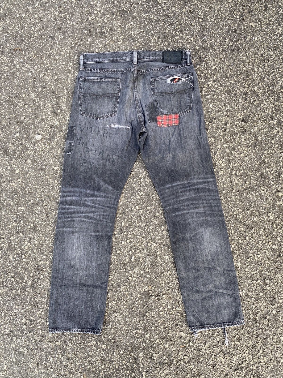 Polo Ralph Lauren *RARE* Polo Ralph Lauren Patchwork Varick Denim Jeans Size US 32 / EU 48 - 2 Thumbnail