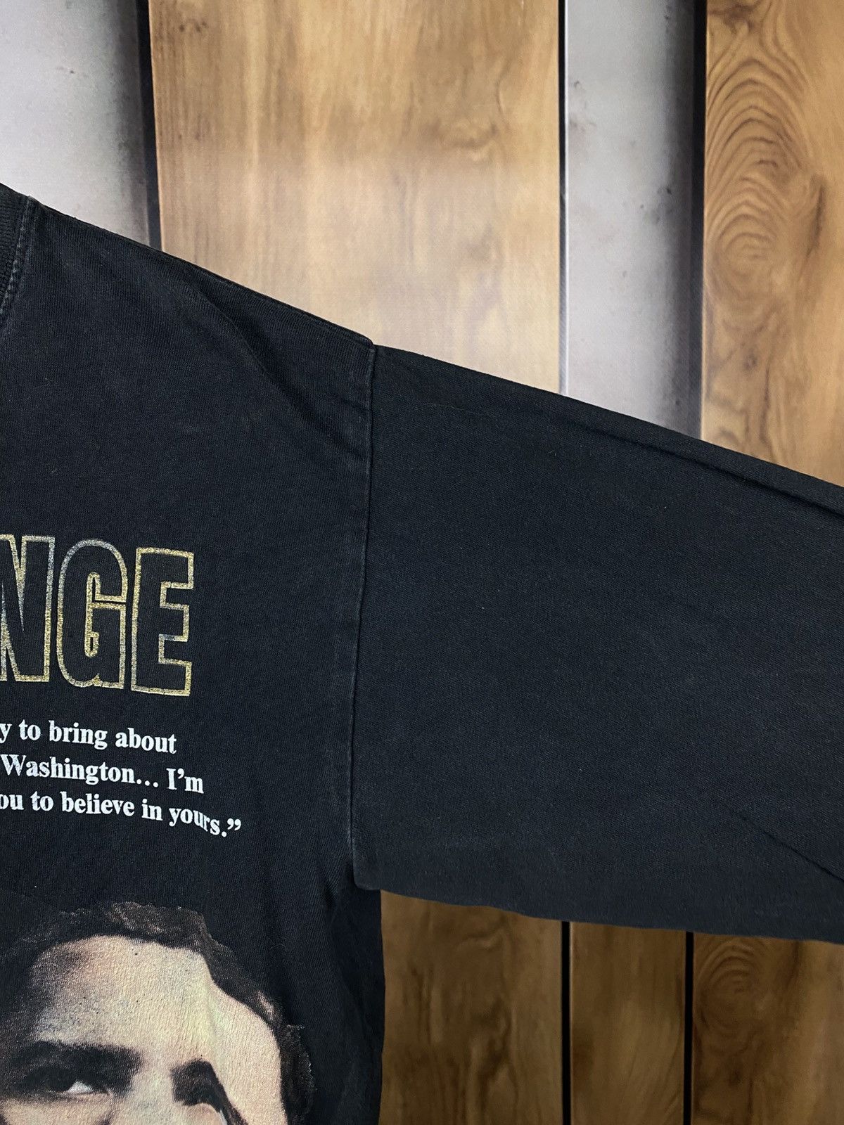 Vintage 🎙️Vintage 90s Sweatshirt Long Sleeve Barack Obama The Dream🎙️ Size US L / EU 52-54 / 3 - 7 Thumbnail