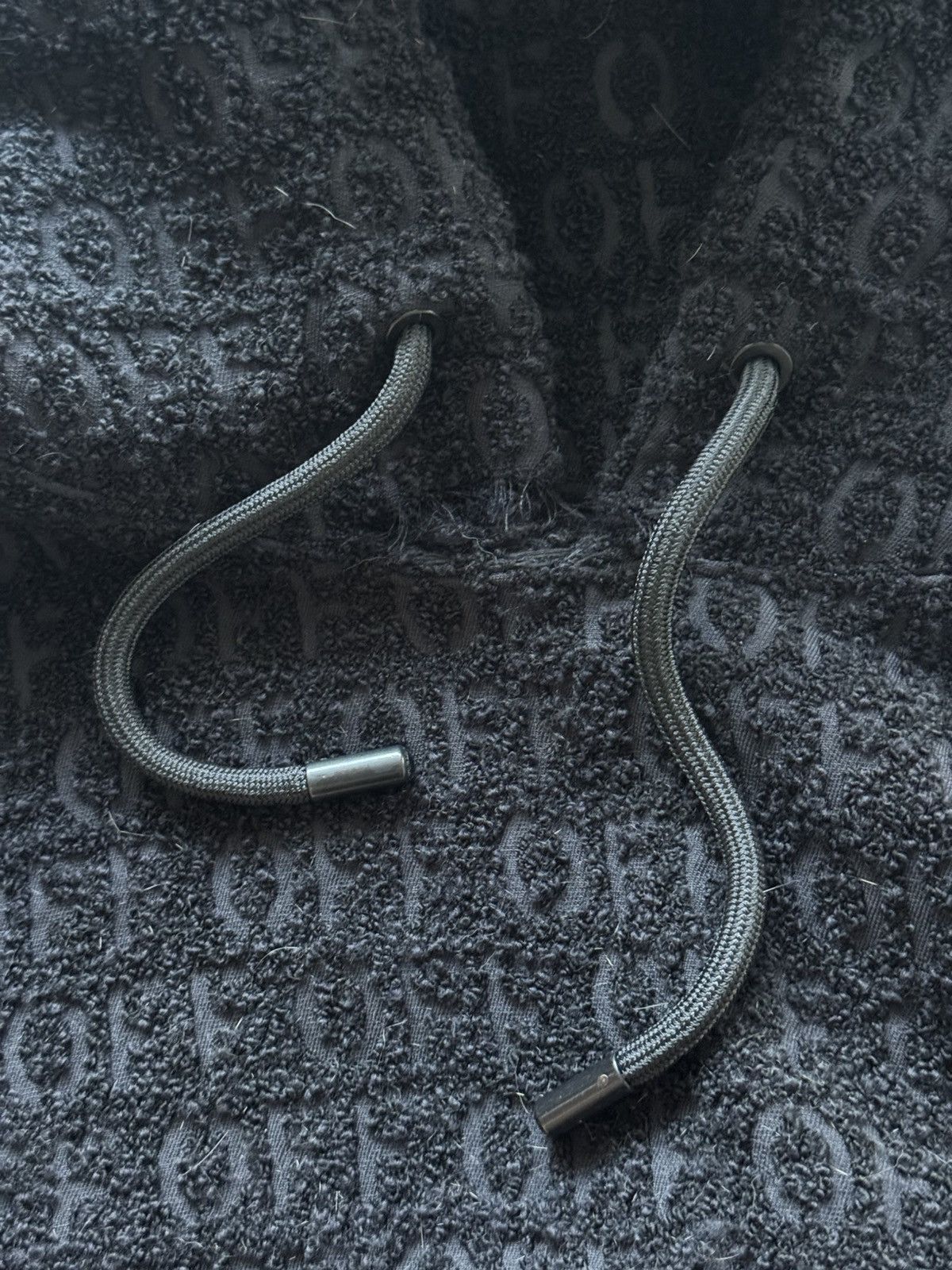 Off-White Off-White Boucle Monogram Hoodie Size US M / EU 48-50 / 2 - 3 Thumbnail