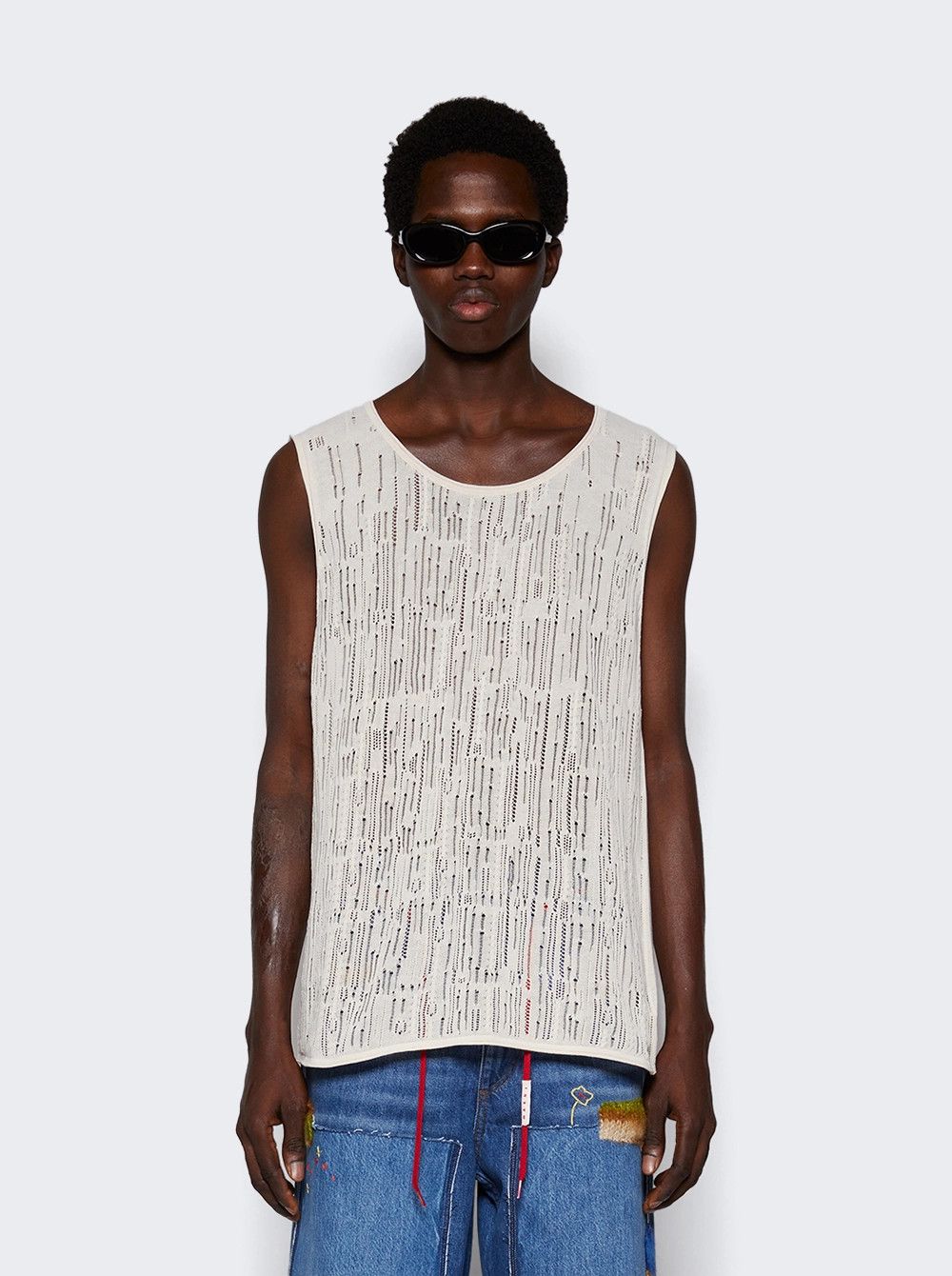 Lanvin o1mle0426 Sleeveless Tank Tops in White Size US XXL / EU 58 / 5 - 3 Thumbnail