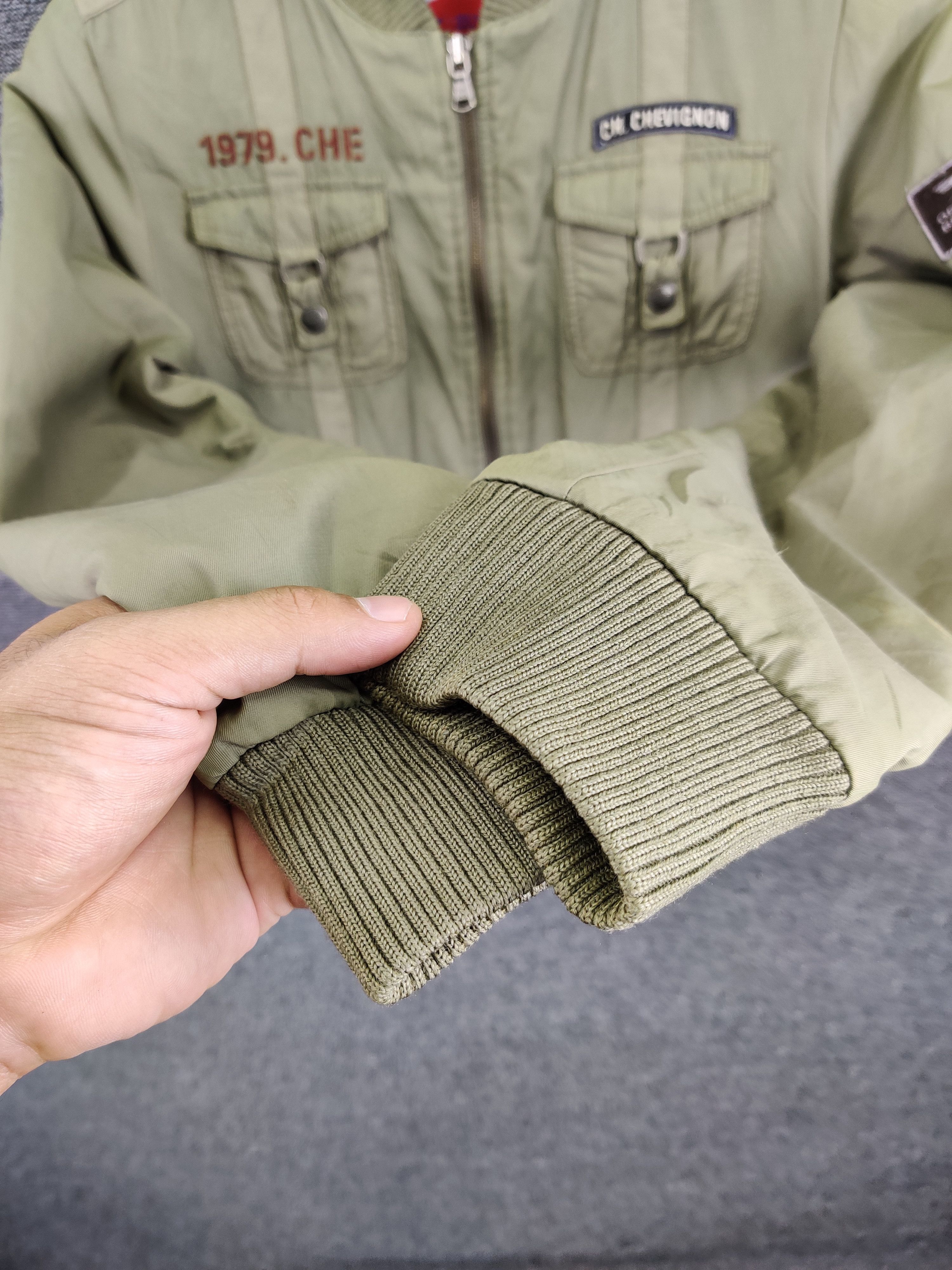 Chevignon Vintage 90s Chevignon Parachute Military Bomber Jacket Size US M / EU 48-50 / 2 - 15 Thumbnail