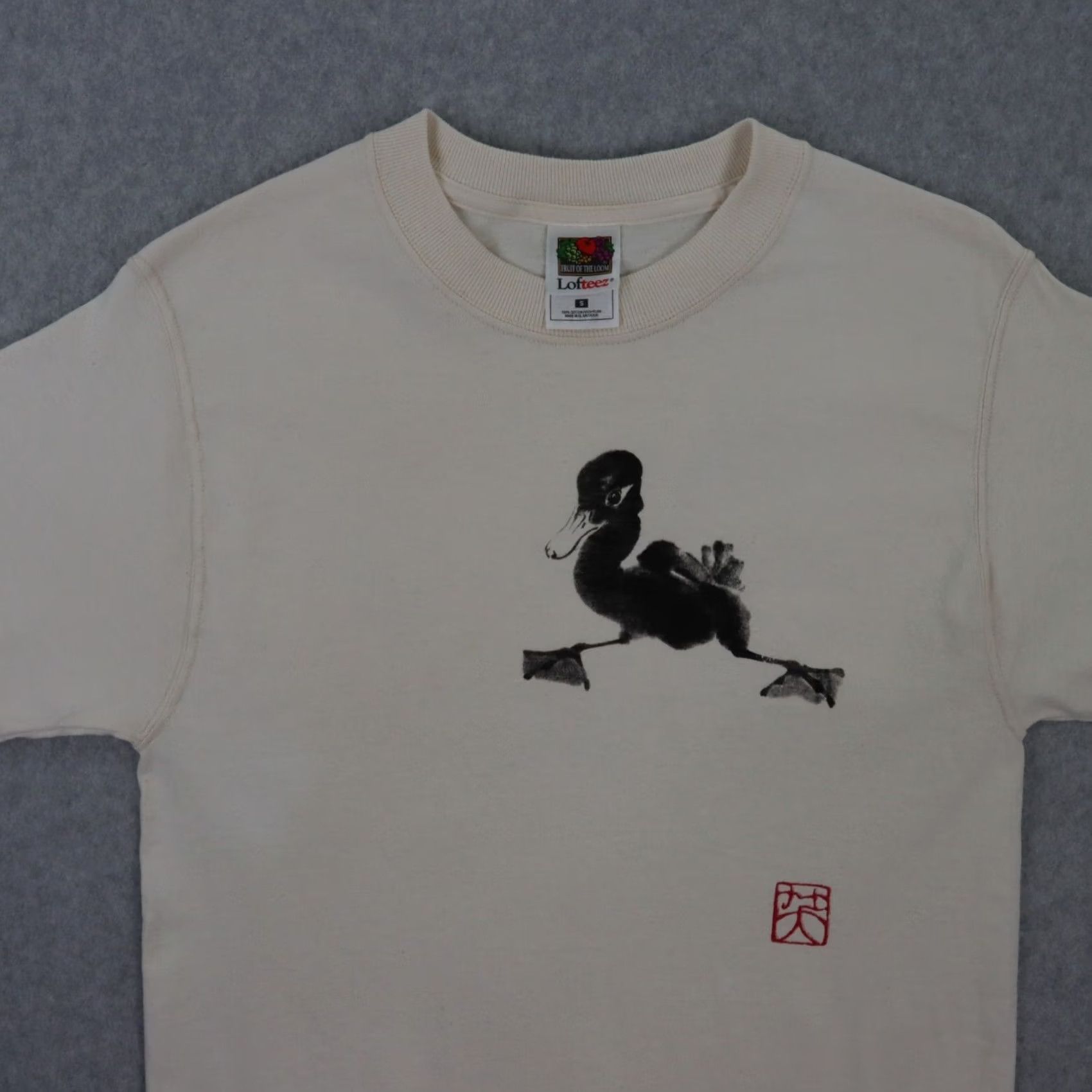 Fruit Of The Loom Nancy Rupp Mens Small Artist Vintage TShirt Ducks 2 sided Print RARE Artworks Size US S / EU 44-46 / 1 - 7 Thumbnail