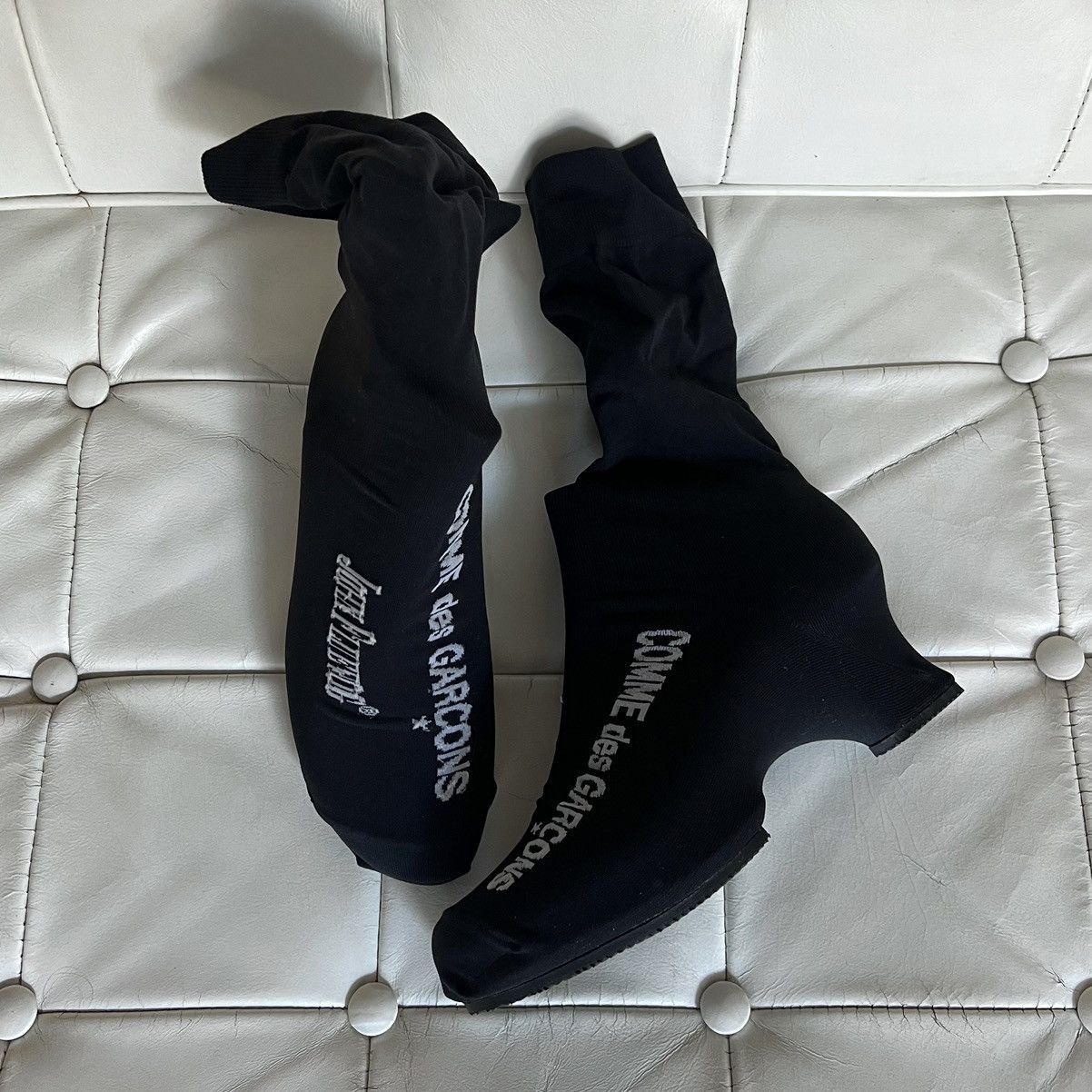 Comme des Garcons COMME DES GARCONS BLACK SOCK HEEL WITH TEXT Size US 6.5 / IT 36.5 - 3 Thumbnail