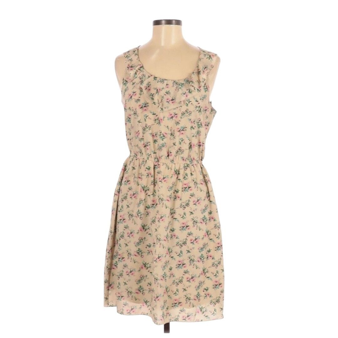 Other NWT Maurices Lightweight Mesh Ruffle Dress Medium Floral Size M / US 6-8 / IT 42-44 - 3 Thumbnail