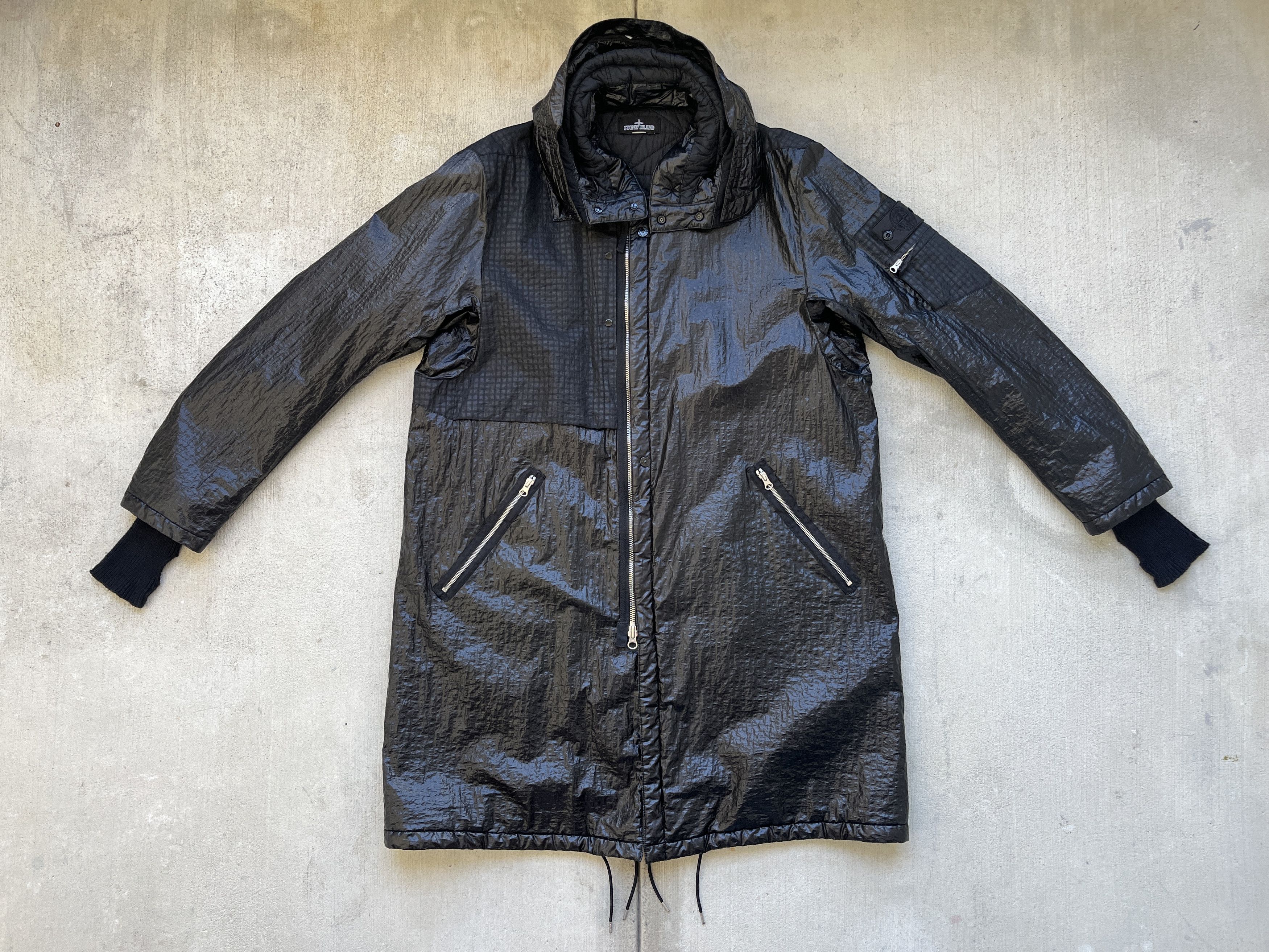 Stone Island Shadow Project Dual Grid Nylon Quilted Parka