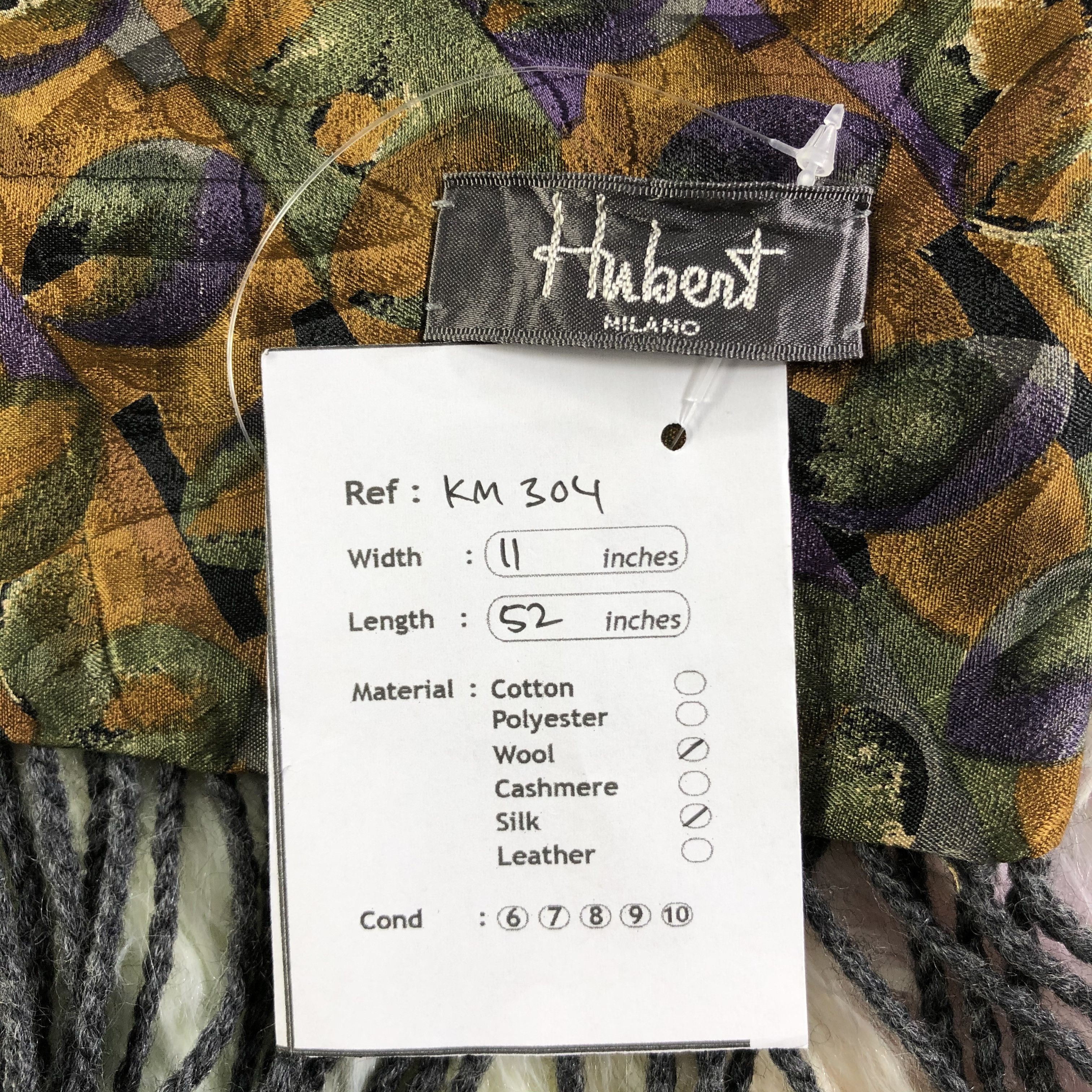Vintage Hubert Milano Scarf / Muffler / Neckwear - KM304 Size ONE SIZE - 7 Thumbnail