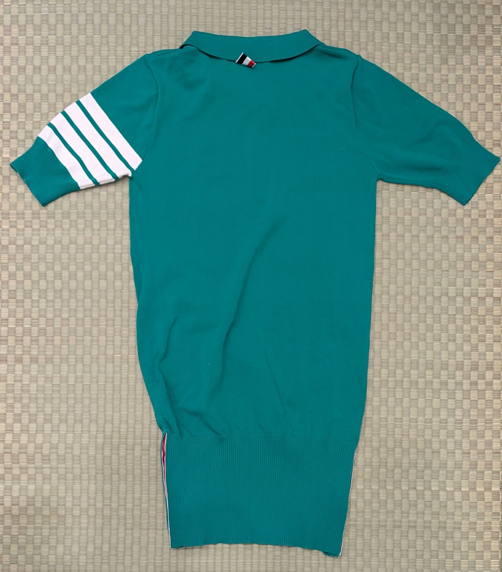 Thom Browne Thom Brown Classic 4-bar Pique Polo Cotton *See Measurement Size US S / EU 44-46 / 1 - 2 Thumbnail