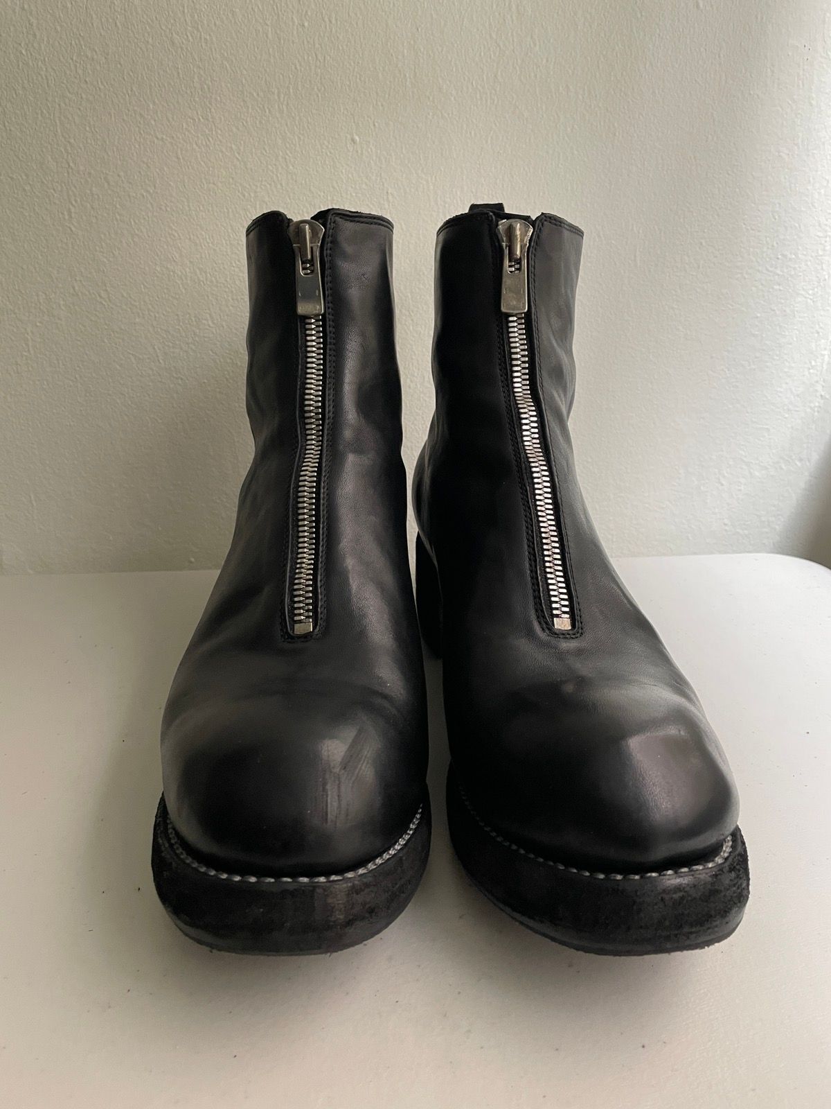 Pre-owned Guidi Pl1wz Shoes In Black