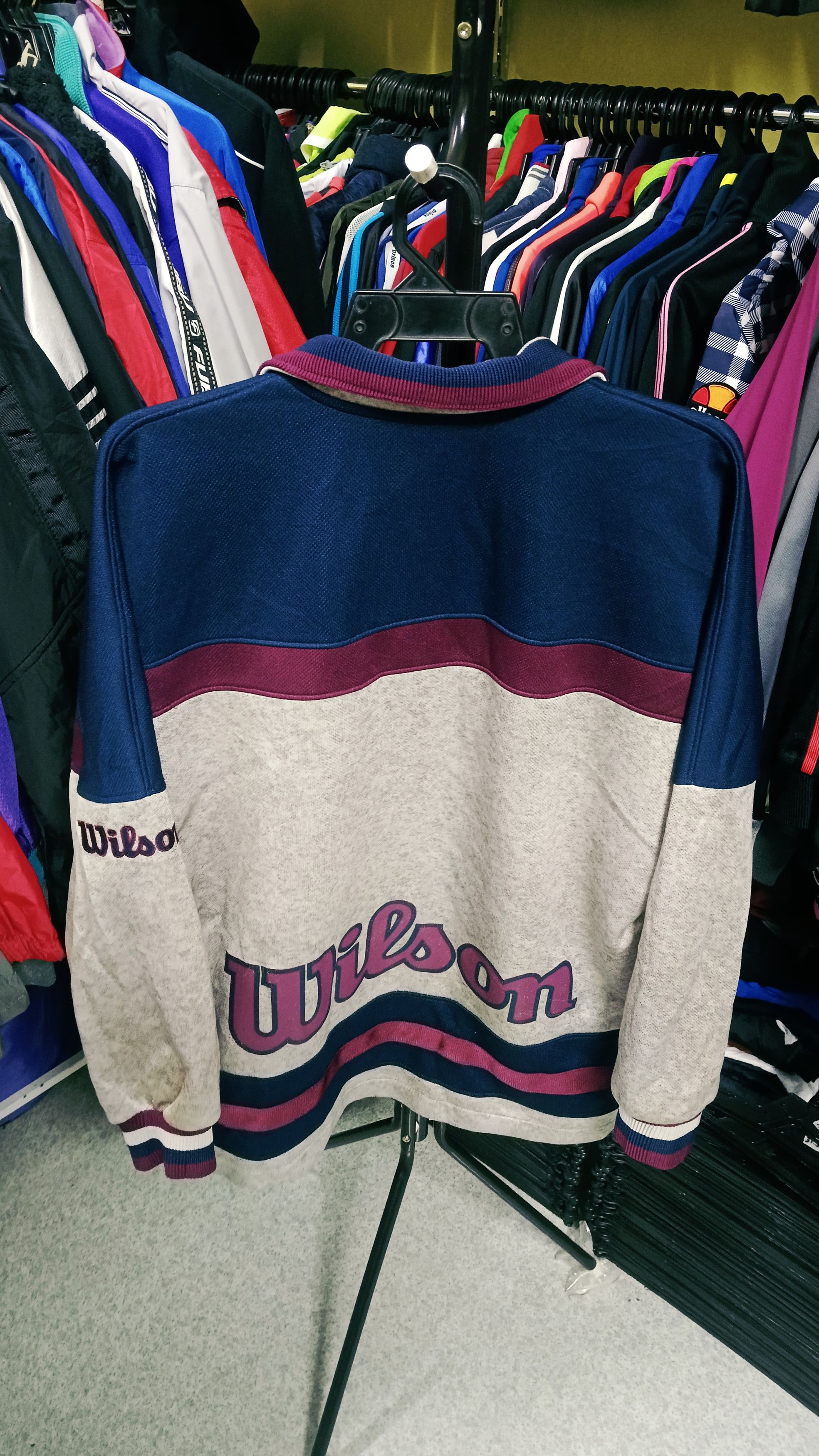 Wilson Vintage Wilson Half Zipper Track Jacket Size US L / EU 52-54 / 3 - 4 Thumbnail