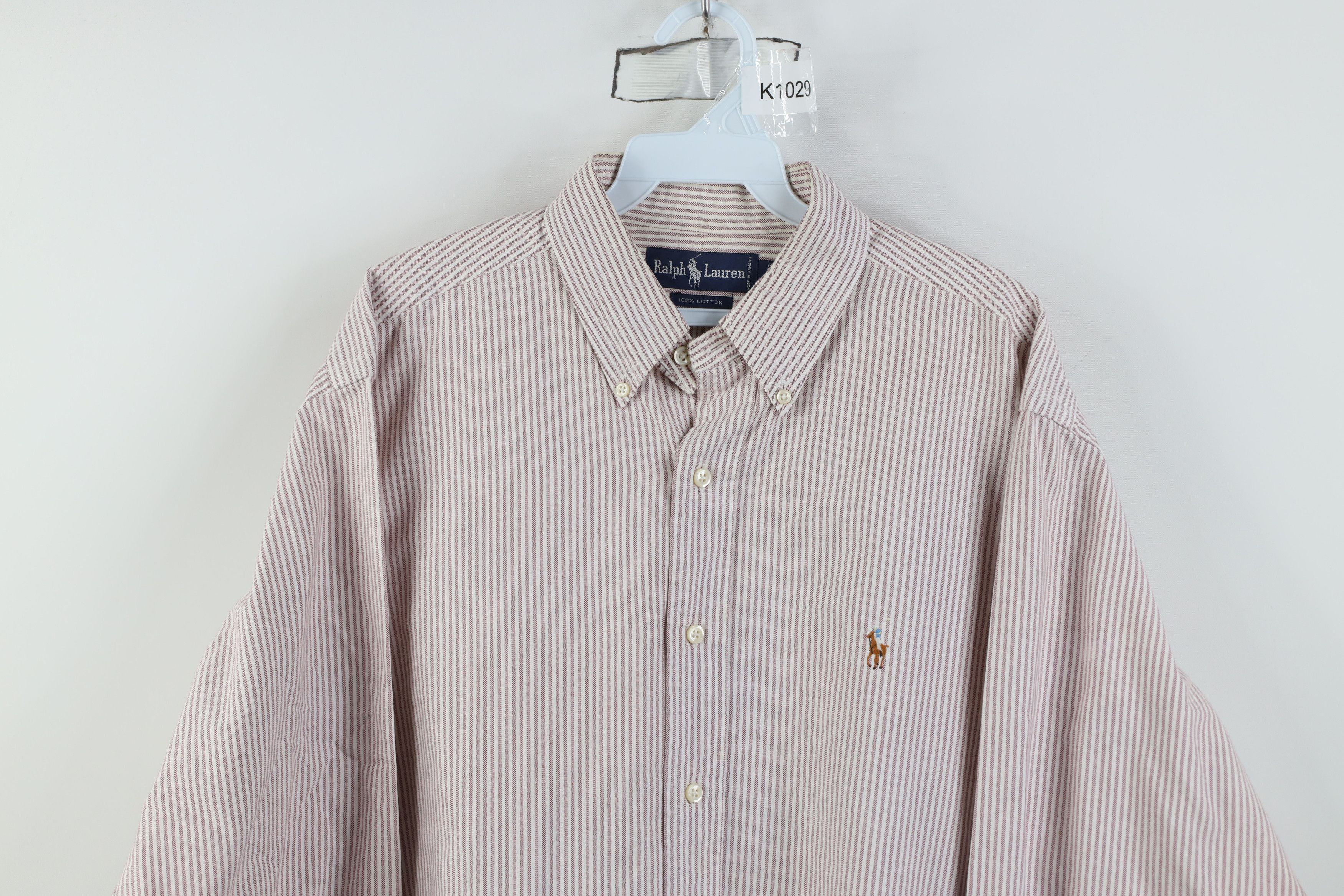 Polo Ralph Lauren Vintage 80s 90s Ralph Lauren Collared Button Down Shirt Size US M / EU 48-50 / 2 - 2 Thumbnail