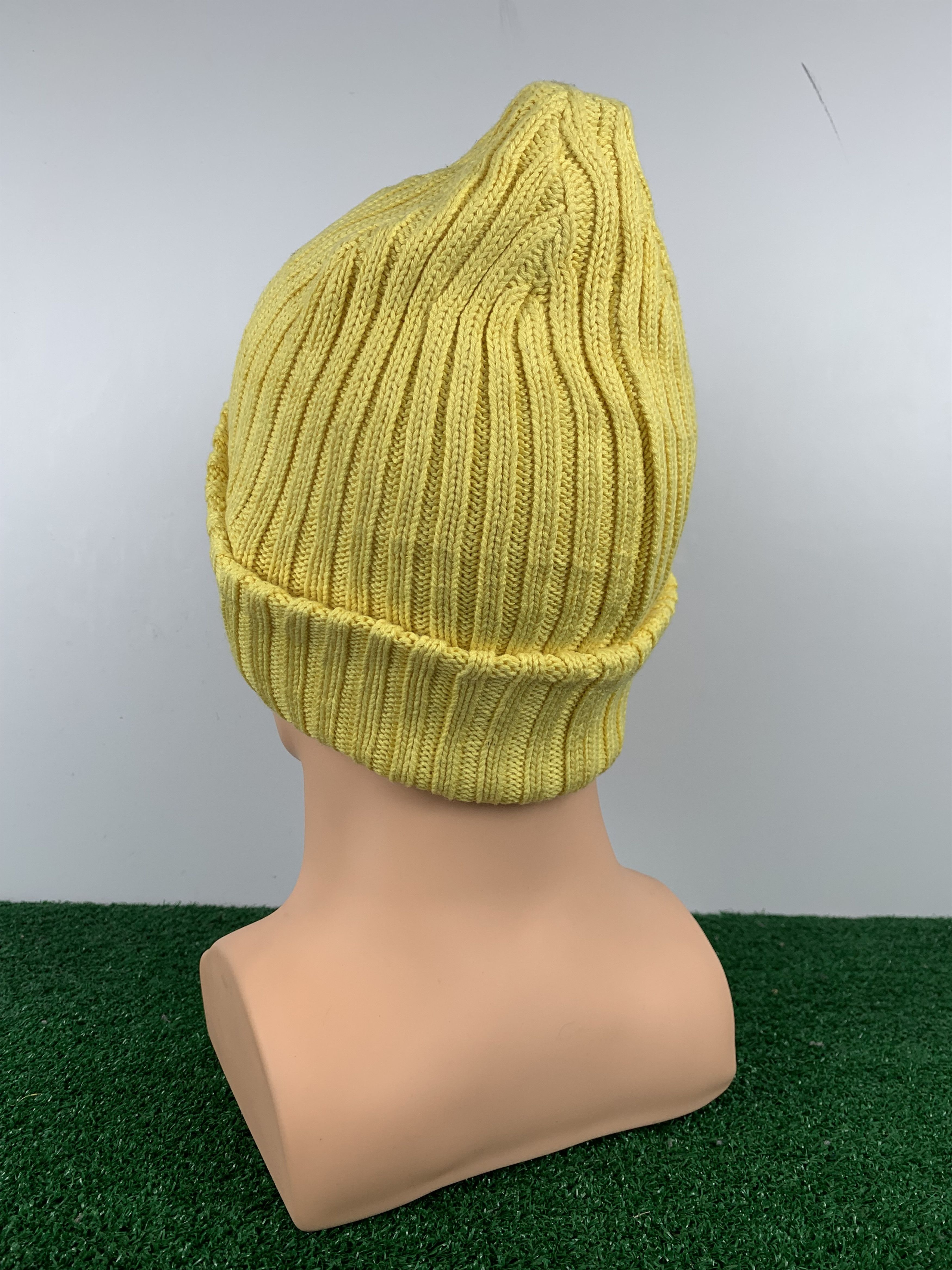Ben Davis Vintage Ben Davis Beanie Hat Yellow BA0019 Size ONE SIZE - 3 Thumbnail