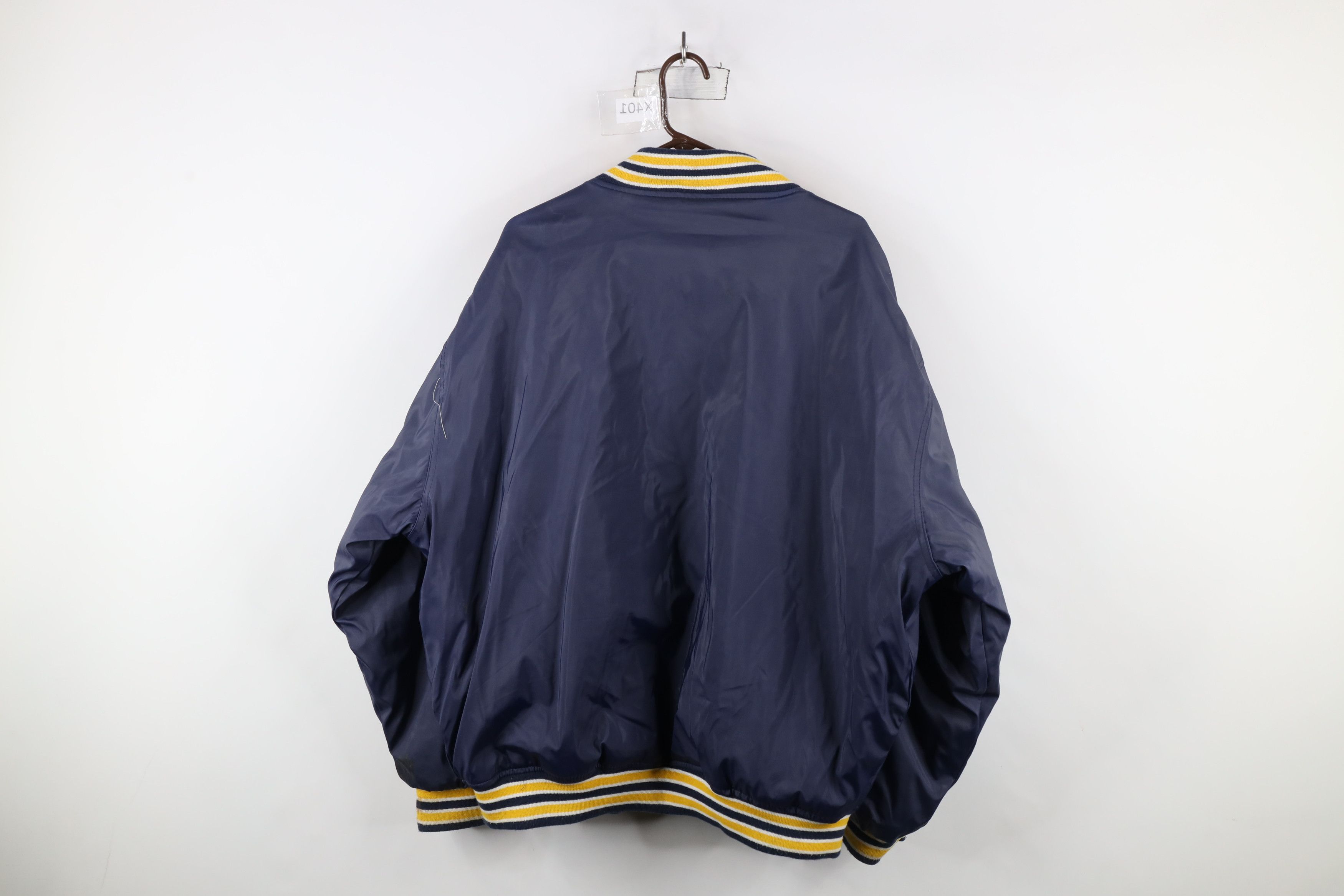 Vintage Vintage 90s University of Michigan Varsity Bomber Jacket Size US XXL / EU 58 / 5 - 14 Thumbnail