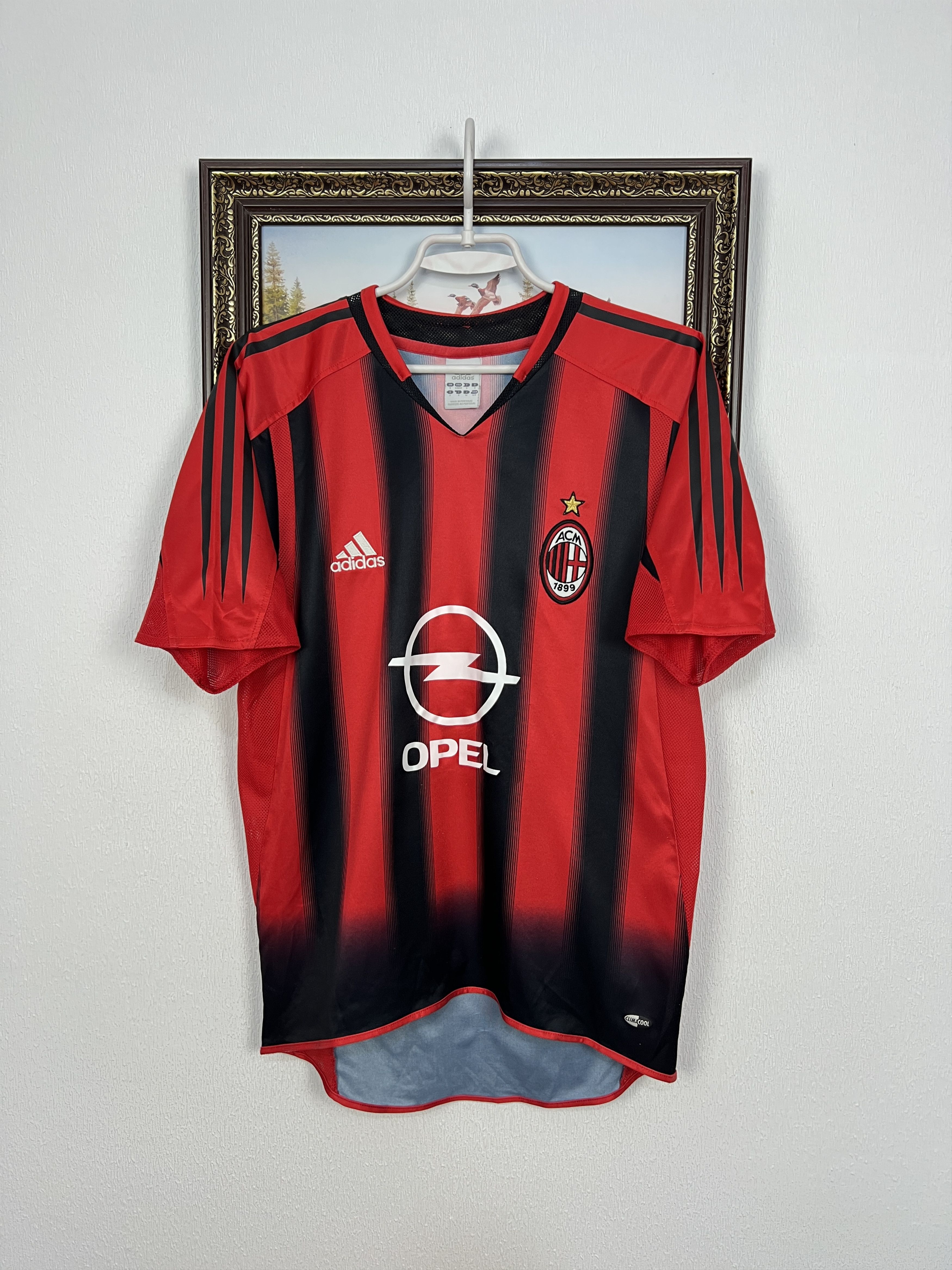 AC Milan Home football shirt 2004 Soccer Adidas Maglia Mens