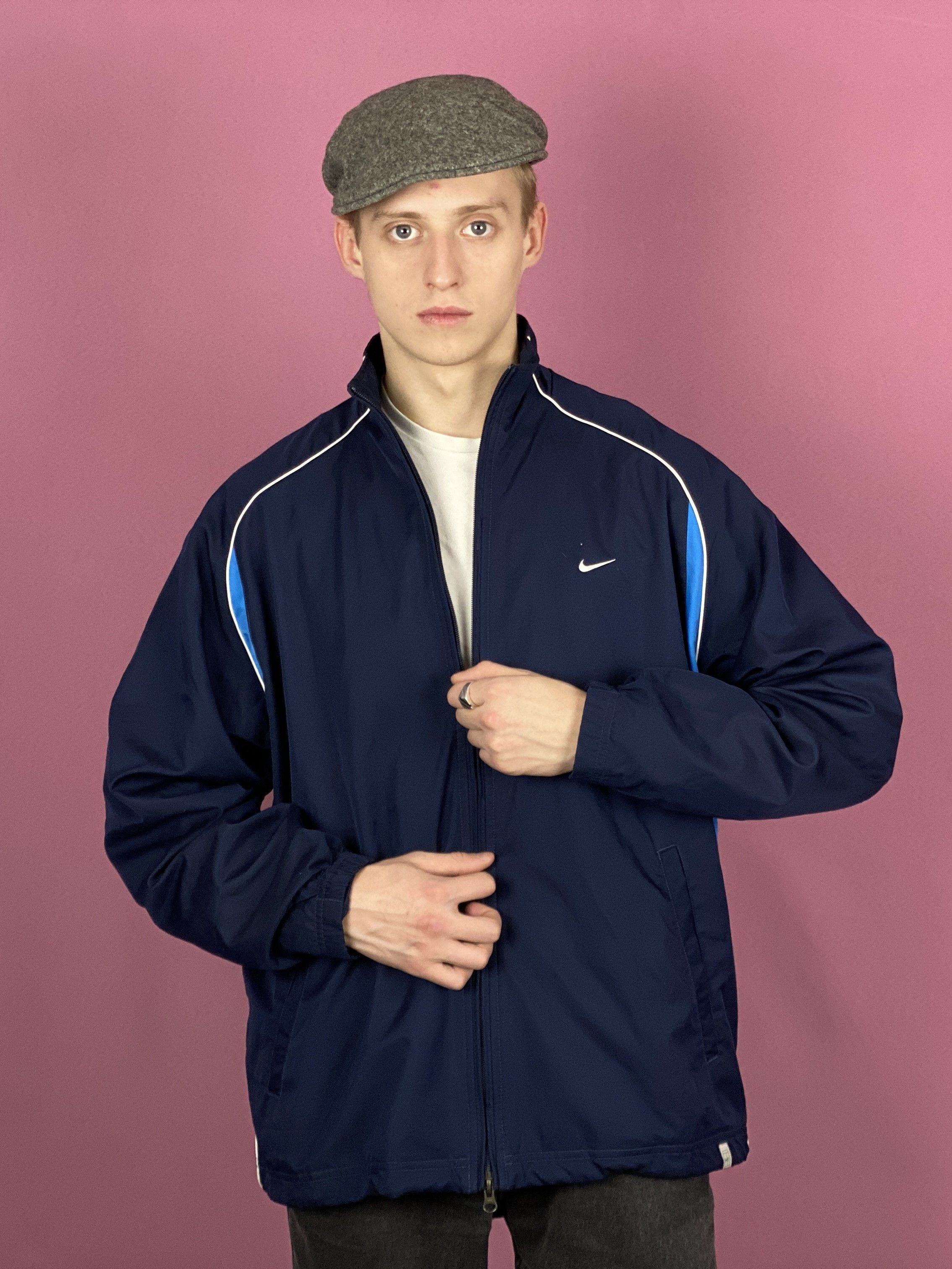Nike × Vintage Y2K Nike Vintage Men's Windbreaker Jacket - L Size US L / EU 52-54 / 3 - 1 Thumbnail