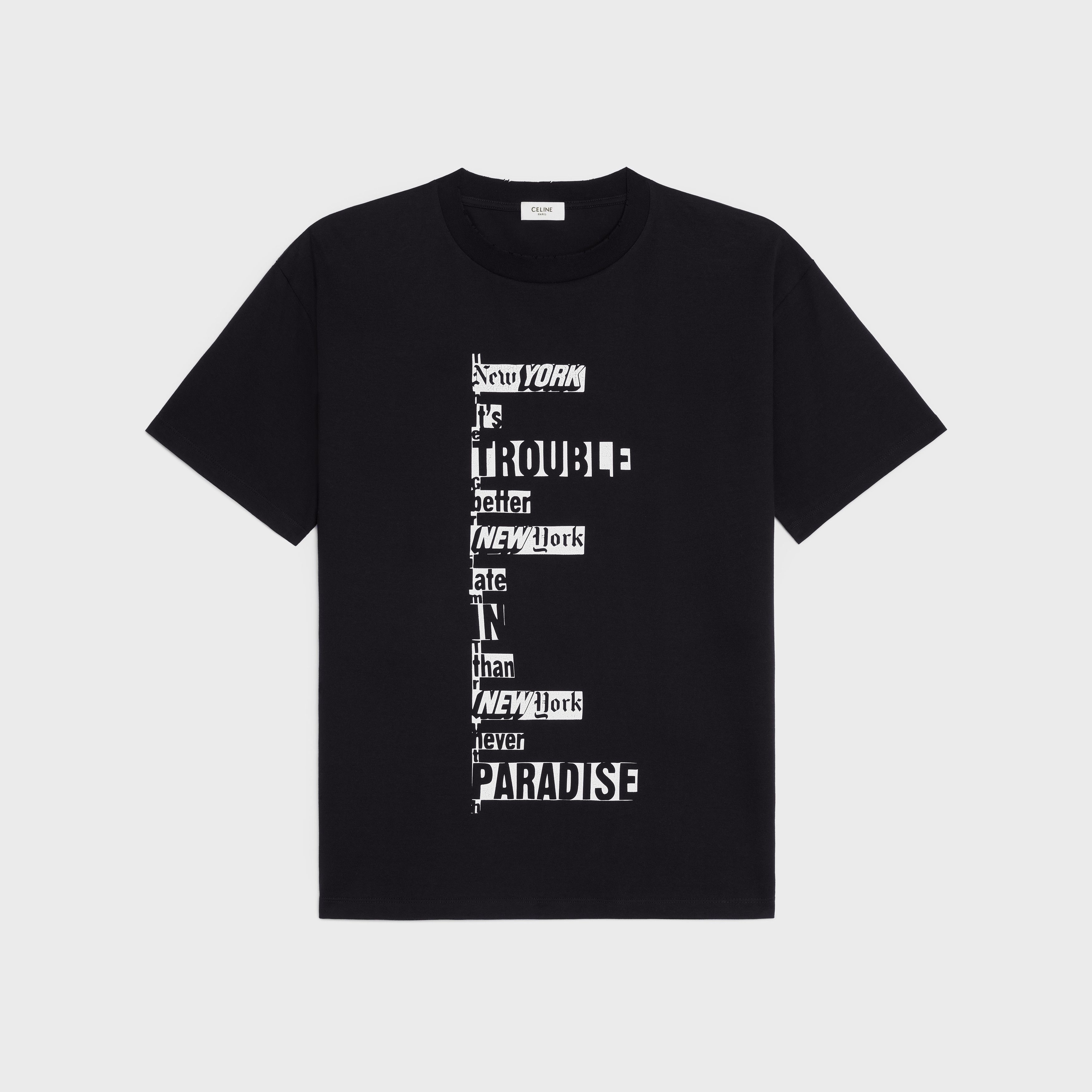 o1bcso1str0125 Jersey Cotton Dash Snow Loose T-Shirt