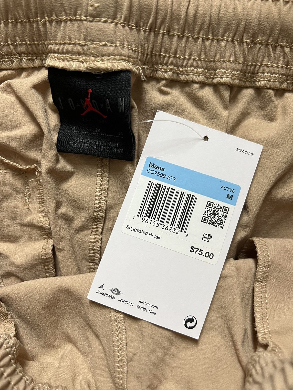 Jordan Brand Nike Air Jordan Essentials Woven Pants Tan Size US 30 / EU 46 - 5 Thumbnail