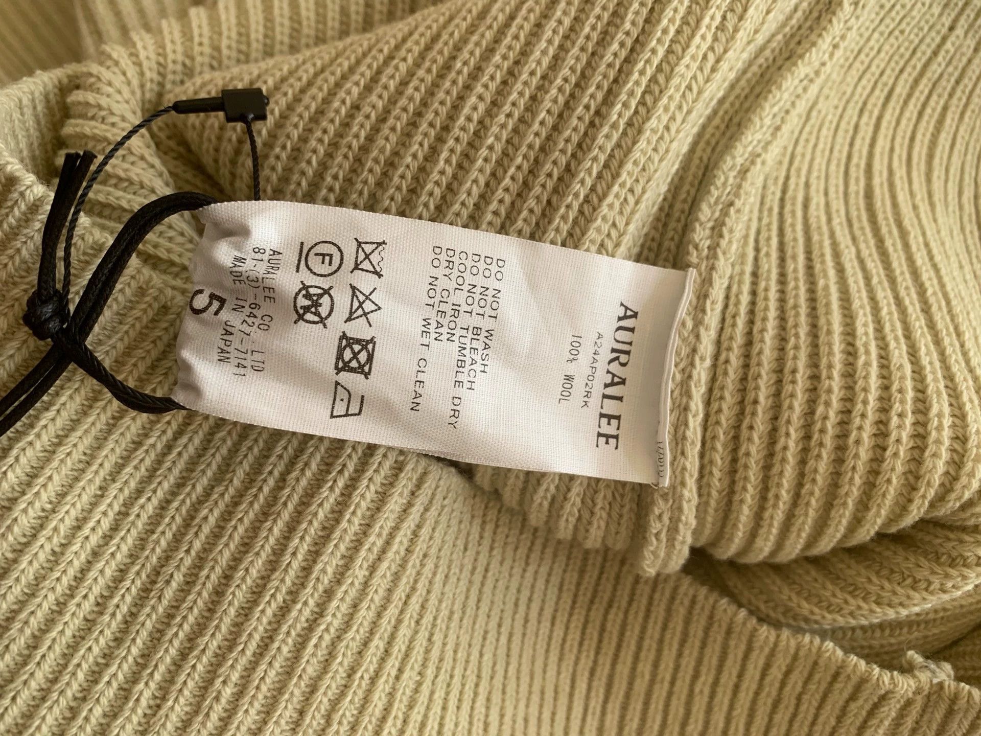 Auralee AURALEE 24AW Super Fine Wool Rib Knit P/O Sz 5 Size XXL / US 16-18 / IT 52-54 - 5 Thumbnail