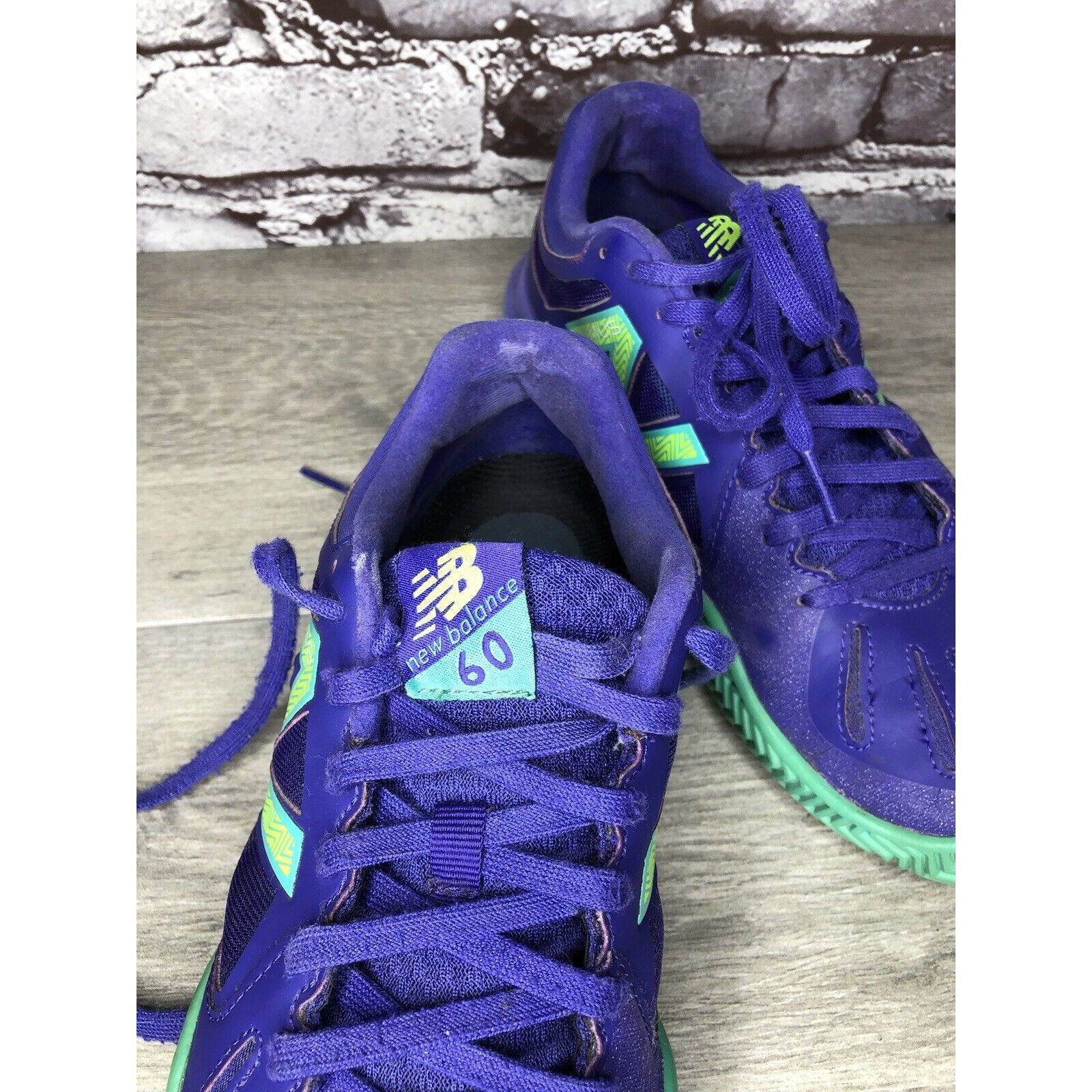 New Balance New Balance WC60PT1 60 Purple Green Lace Up Running Shoes Wo Size US 10 / IT 40 - 11 Thumbnail