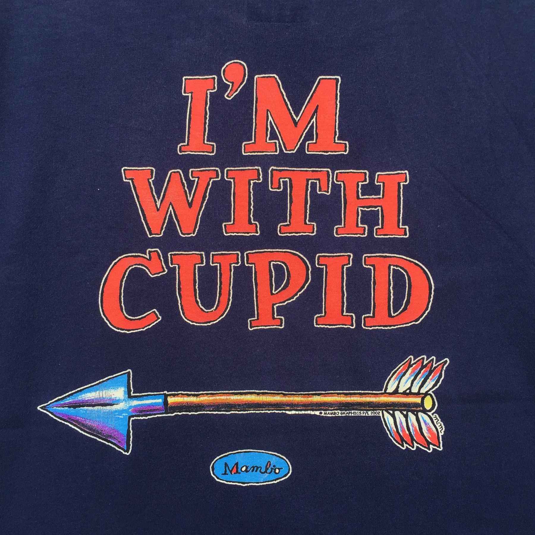 Mambo Vintage 2000s Mambo I’m With Cupid Big Logo T-shirt | S | Size US S / EU 44-46 / 1 - 3 Thumbnail