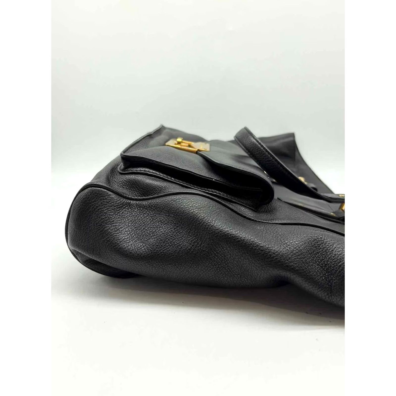 Marc by Marc Jacobs Marc By Marc Jacobs Black Pebbled Tote Bag Size ONE SIZE - 3 Thumbnail