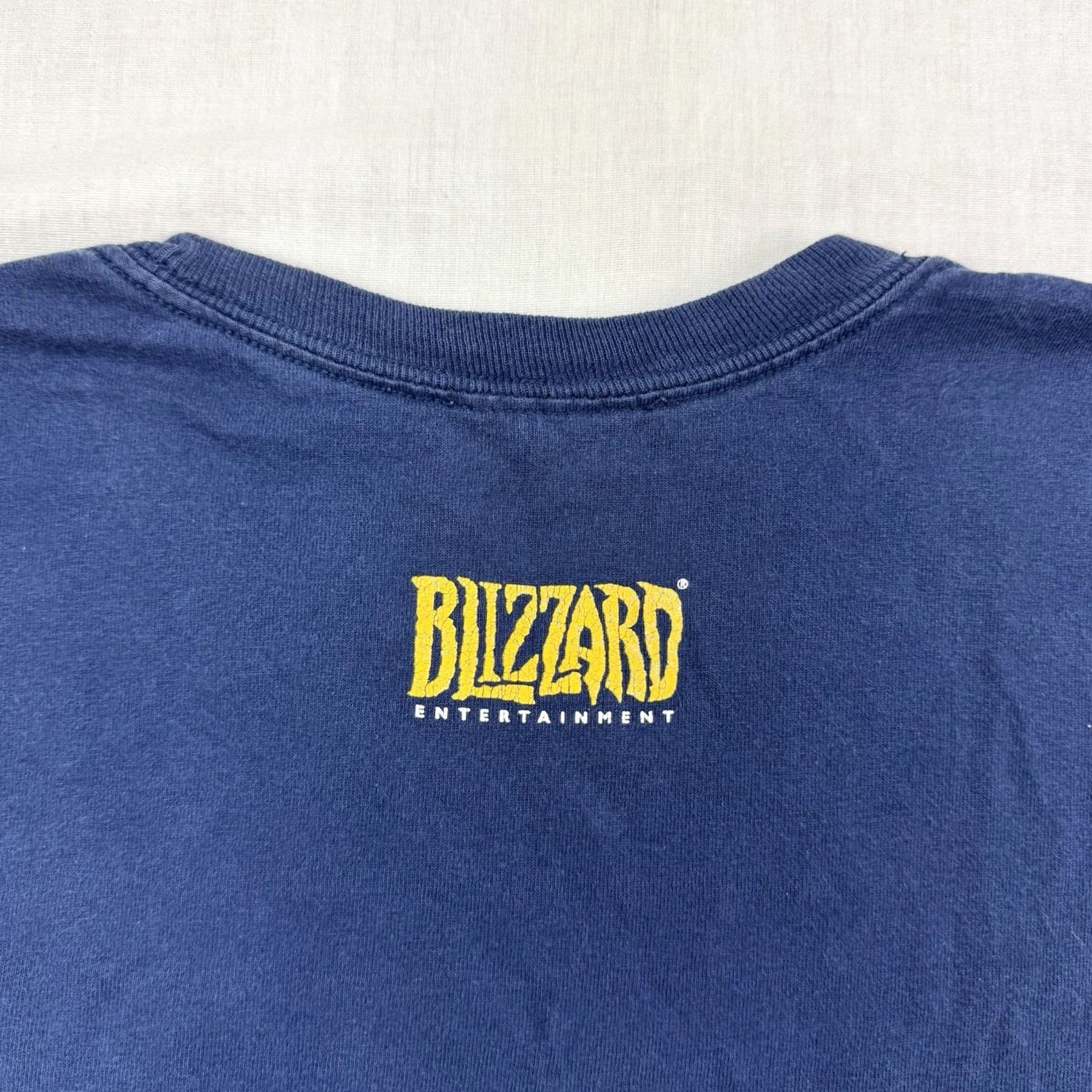 Vintage VINTAGE World Of Warcraft T-Shirt Adult Medium Blizzard Blue Short Sleeve Crew Neck Cotton Men Y2K 2000s Gaming Mens Size US M / EU 48-50 / 2 - 8 Thumbnail