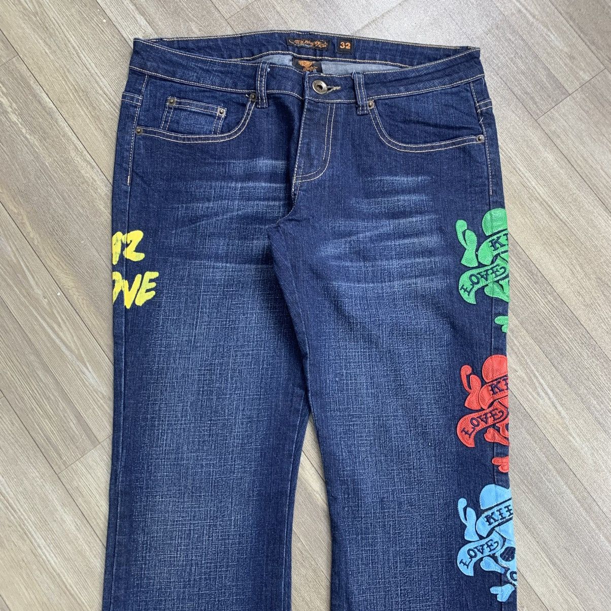 Ed Hardy 2000’s Ed Hardy Christian Audiger Denim Pants Size US 32 / EU 48 - 8 Thumbnail