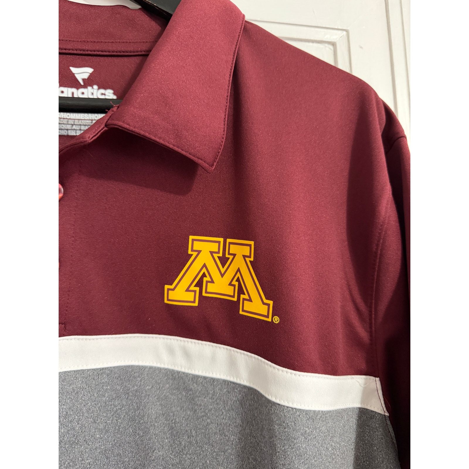NCAA Minnesota Gophers Maroon and Gray Polo Shirt Size XL Size US XL / EU 56 / 4 - 2 Thumbnail